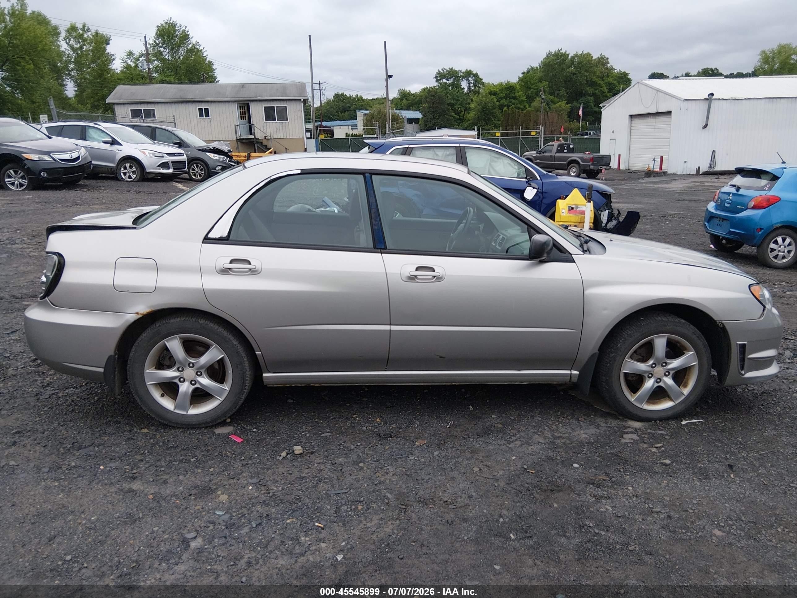 2006 Subaru Impreza 2.5i Серебряный vin: JF1GD67676H517277