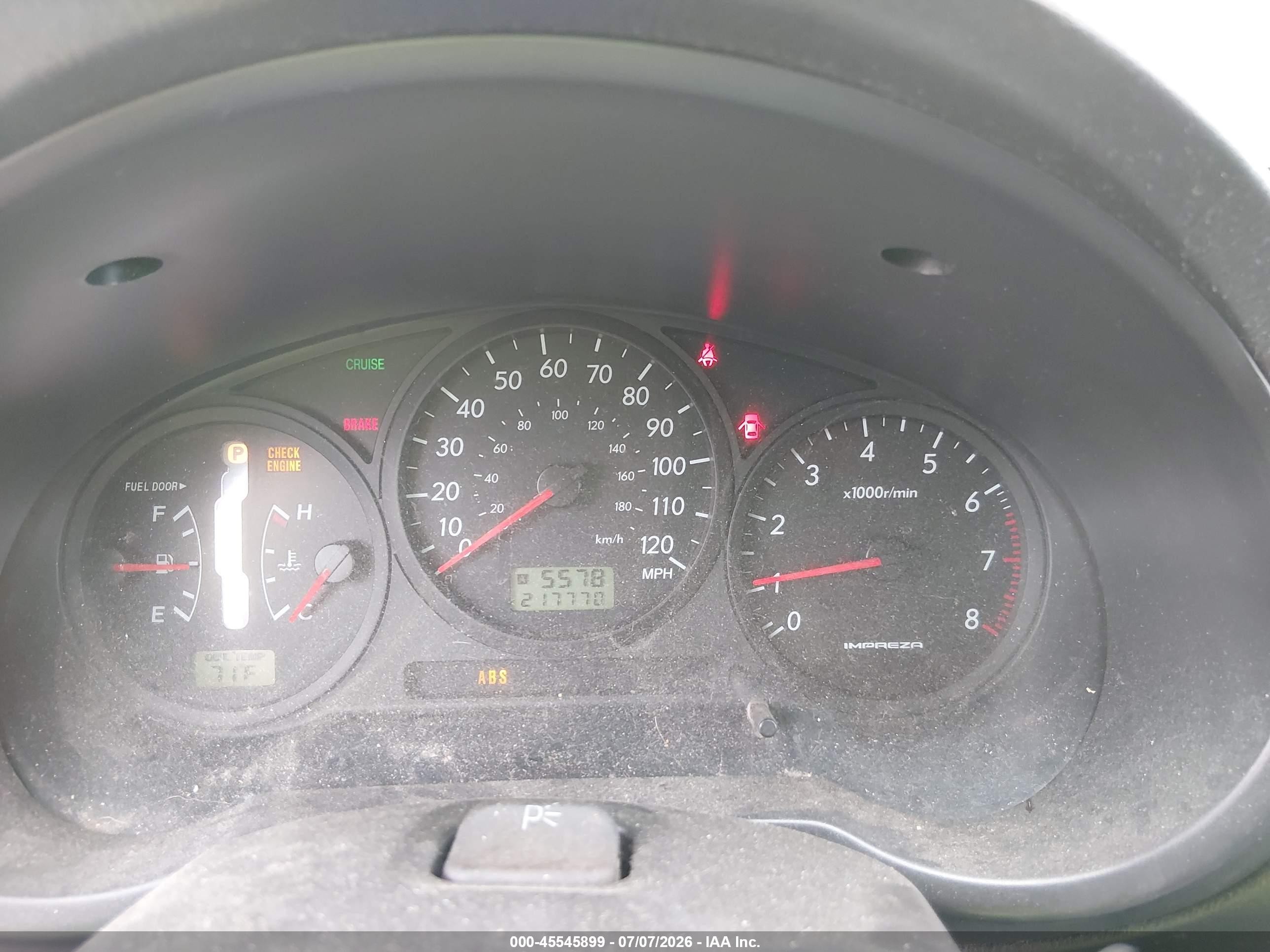 2006 Subaru Impreza 2.5i Серебряный vin: JF1GD67676H517277