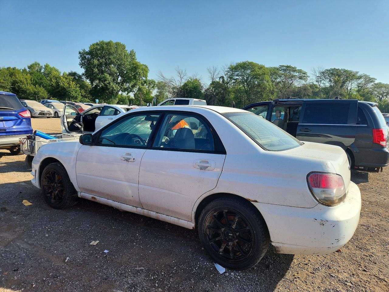 2006 Subaru Impreza Белый vin: JF1GD67676H525945