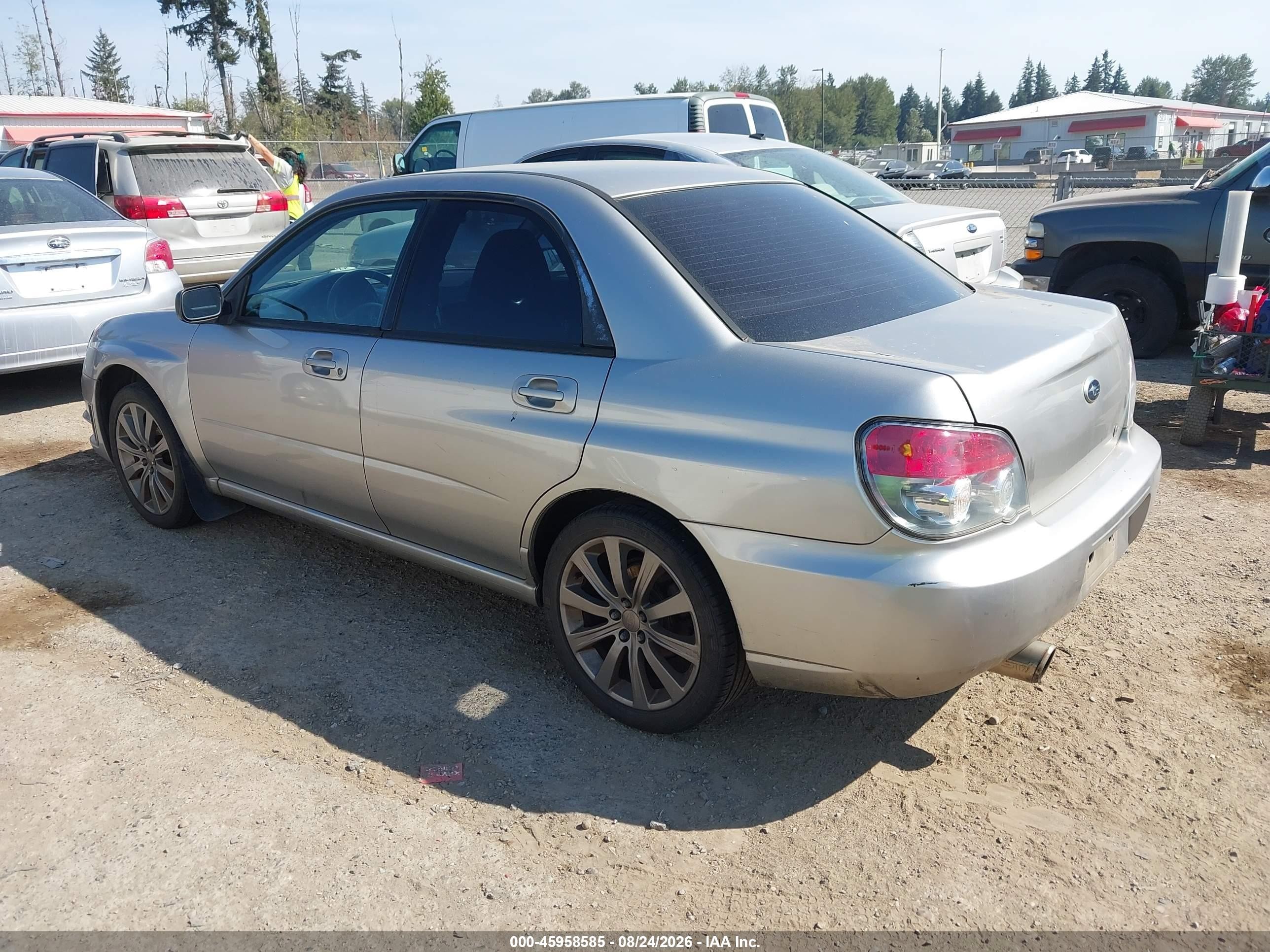 2006 Subaru Impreza 2.5i Silver vin: JF1GD67686G508528