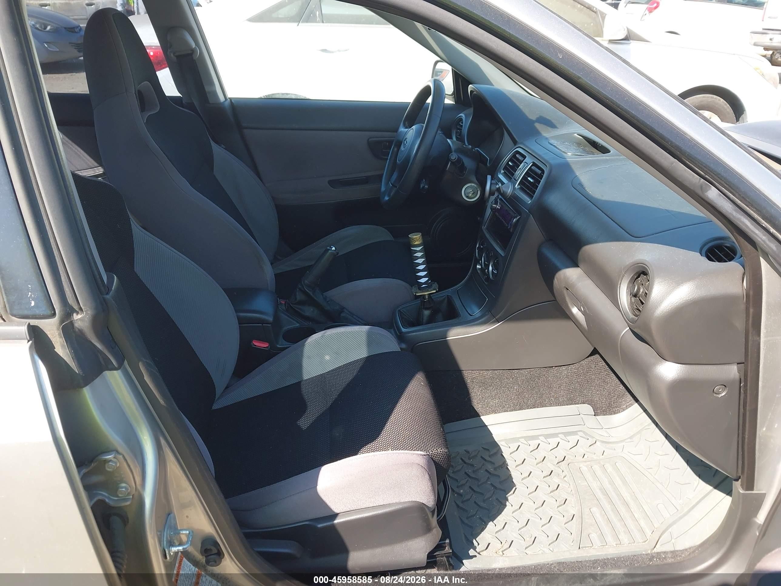 2006 Subaru Impreza 2.5i Silver vin: JF1GD67686G508528