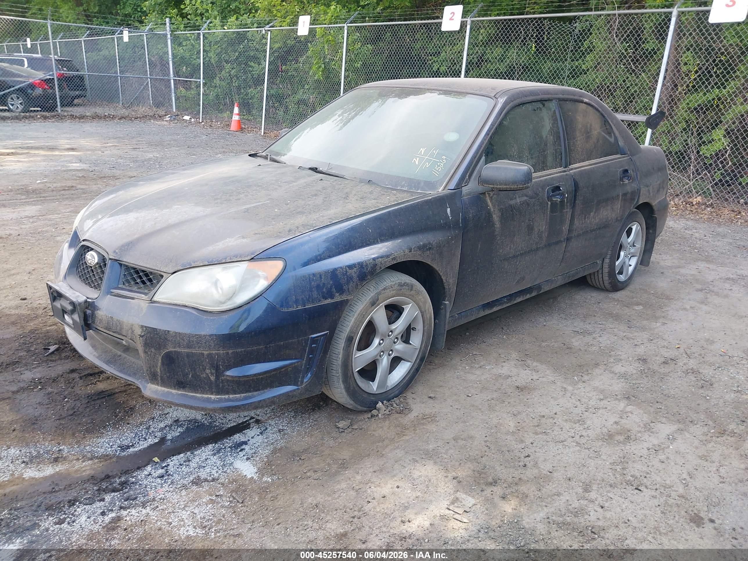 2006 Subaru Impreza 2.5i Blue vin: JF1GD67686H521662