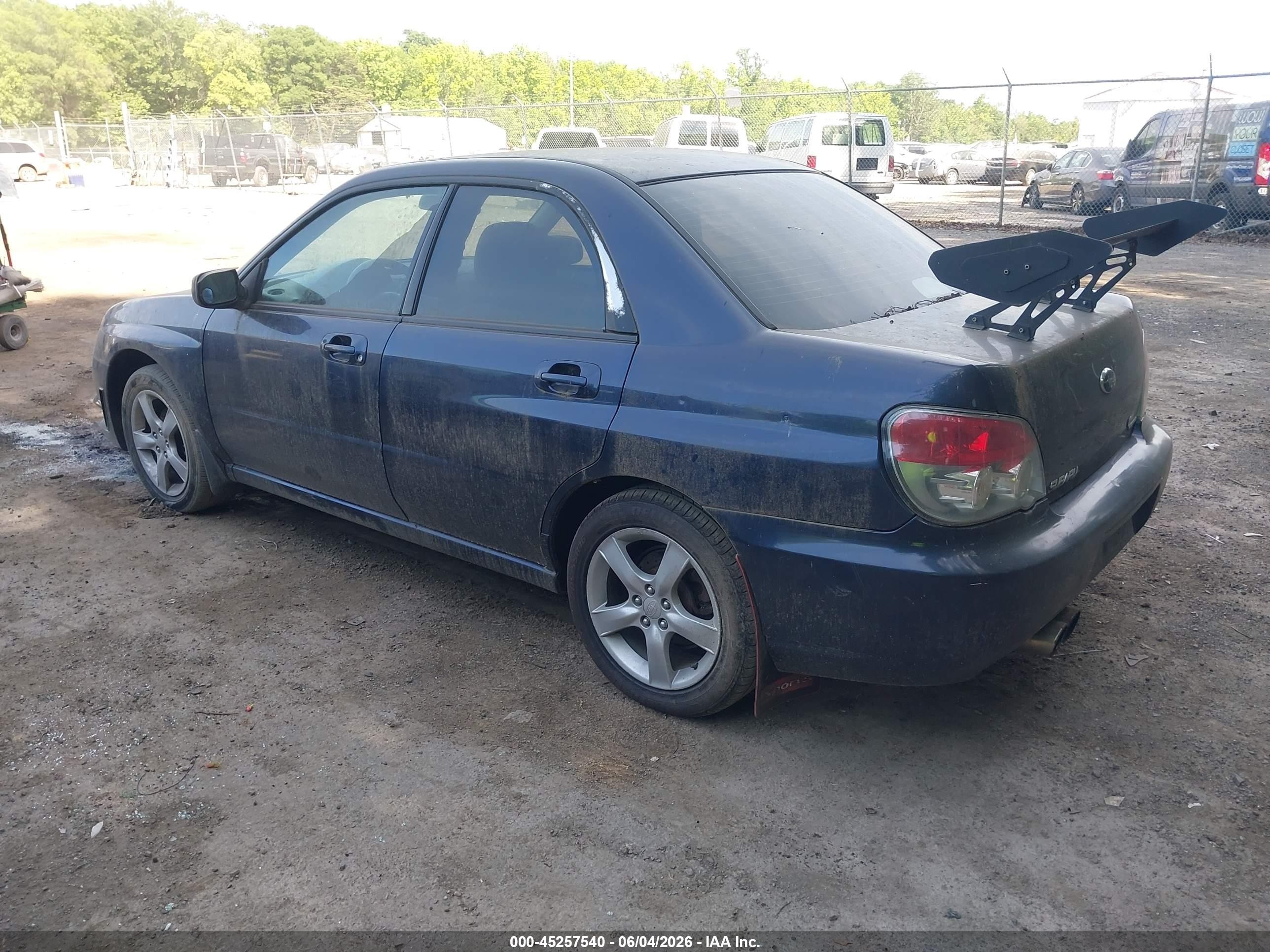 2006 Subaru Impreza 2.5i Blue vin: JF1GD67686H521662
