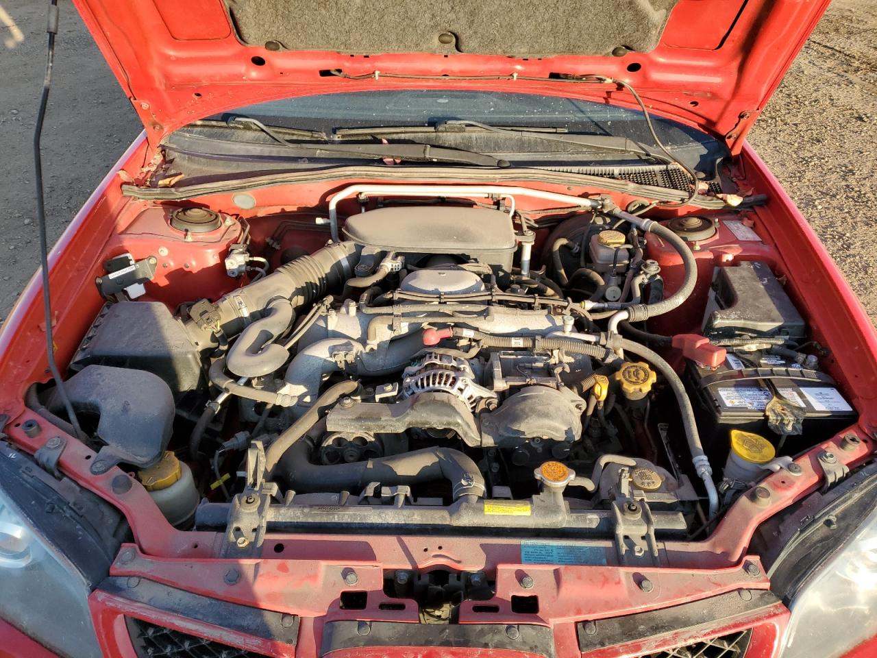 2006 Subaru Impreza 2.5i Red vin: JF1GD676X6H502501