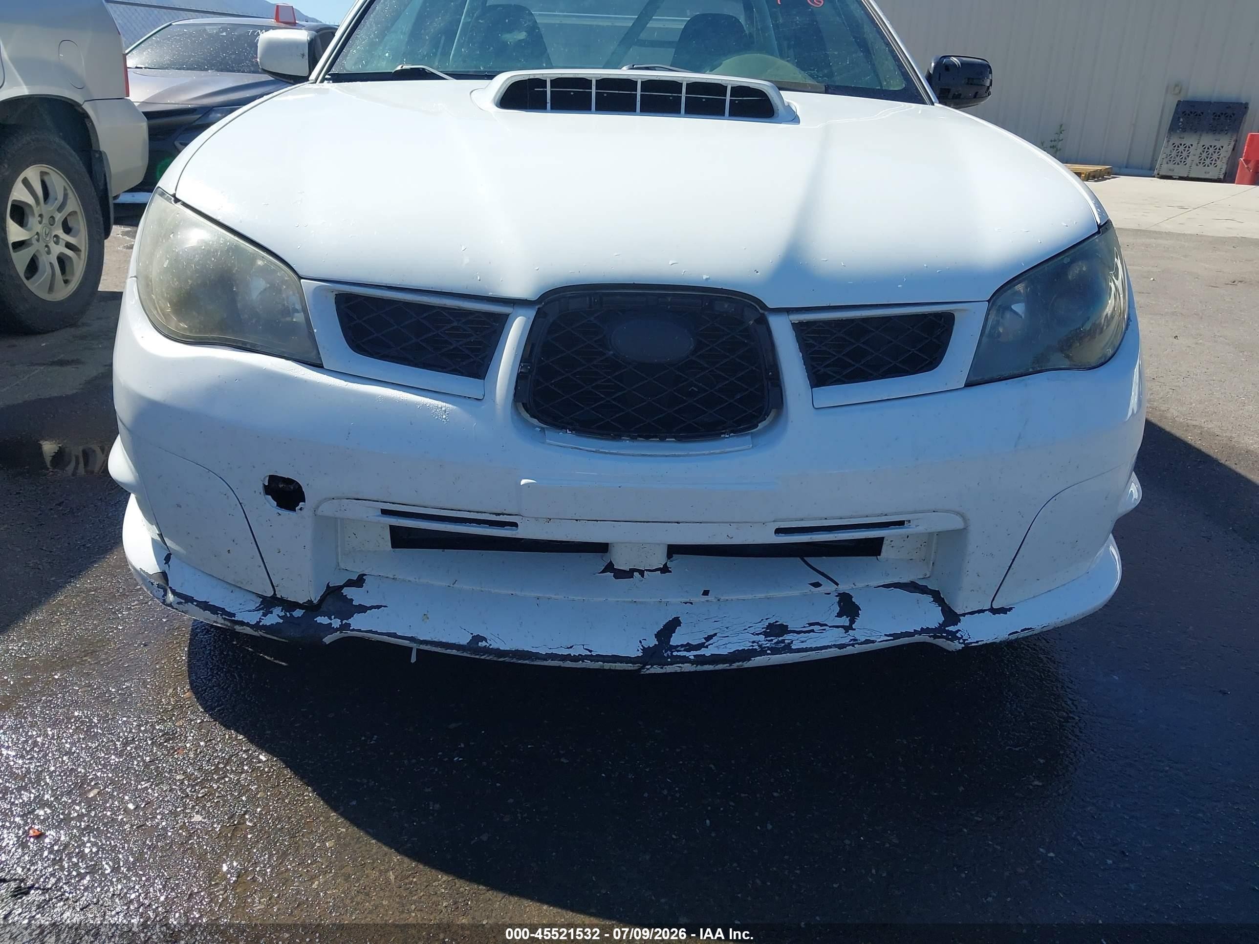 2006 Subaru Impreza Wrx Sti   White vin: JF1GD70616L525372
