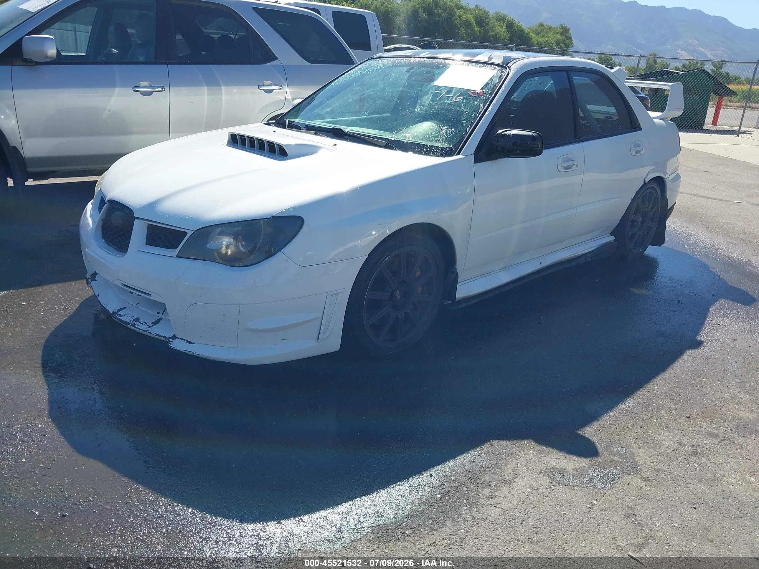 2006 Subaru Impreza Wrx Sti   White vin: JF1GD70616L525372