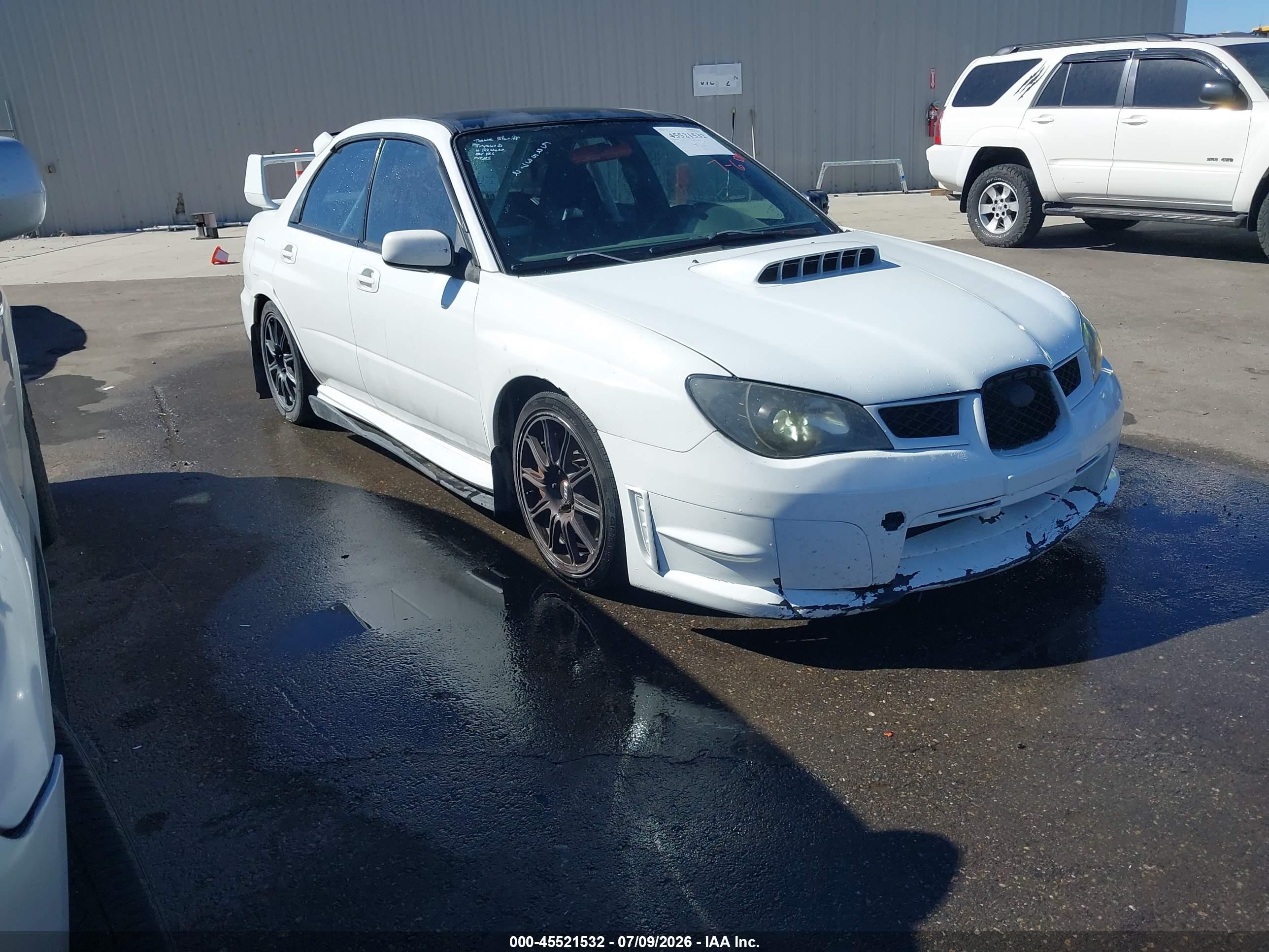 2006 Subaru Impreza Wrx Sti   White vin: JF1GD70616L525372