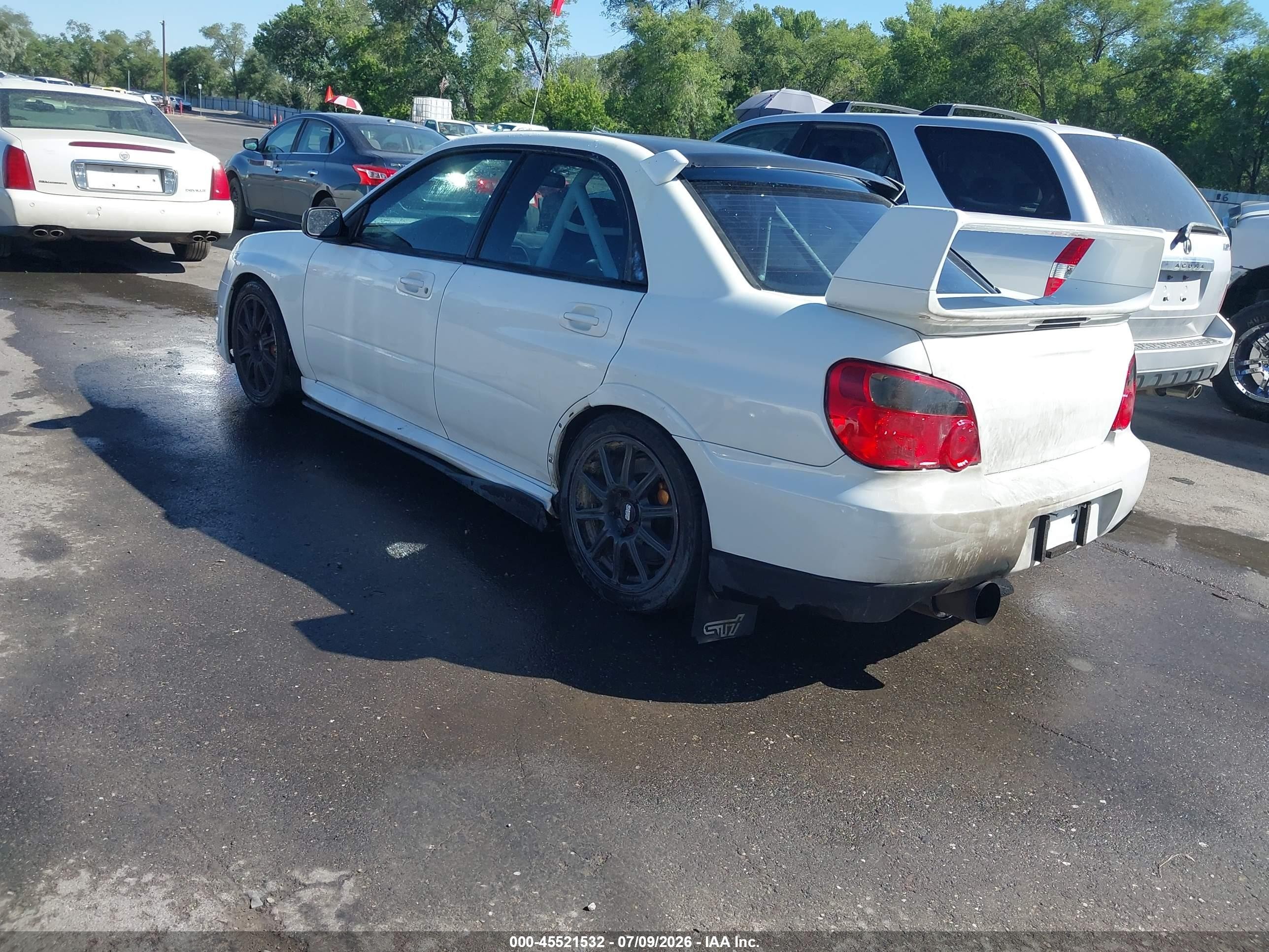 2006 Subaru Impreza Wrx Sti   White vin: JF1GD70616L525372