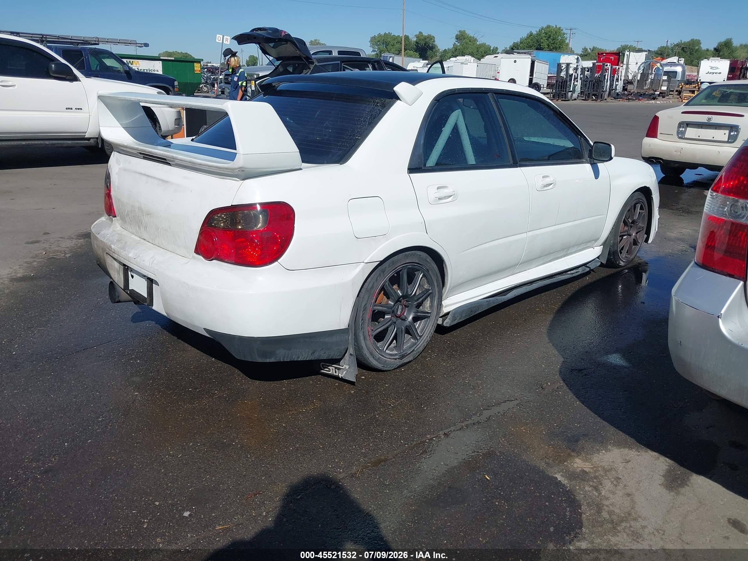 2006 Subaru Impreza Wrx Sti   White vin: JF1GD70616L525372