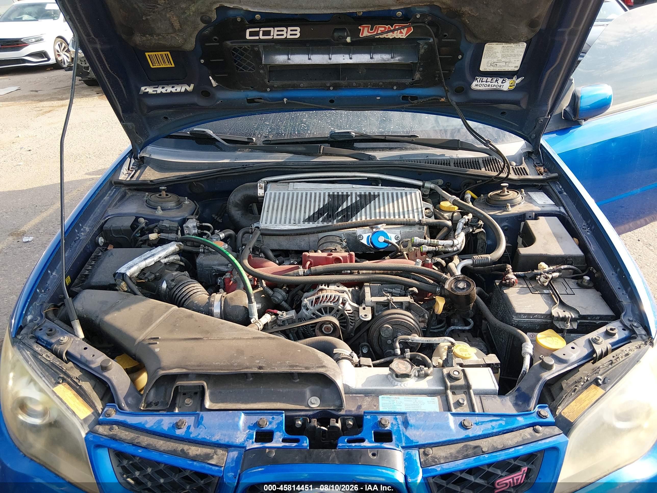 2006 Subaru Impreza Wrx Sti Blue vin: JF1GD70626L504675