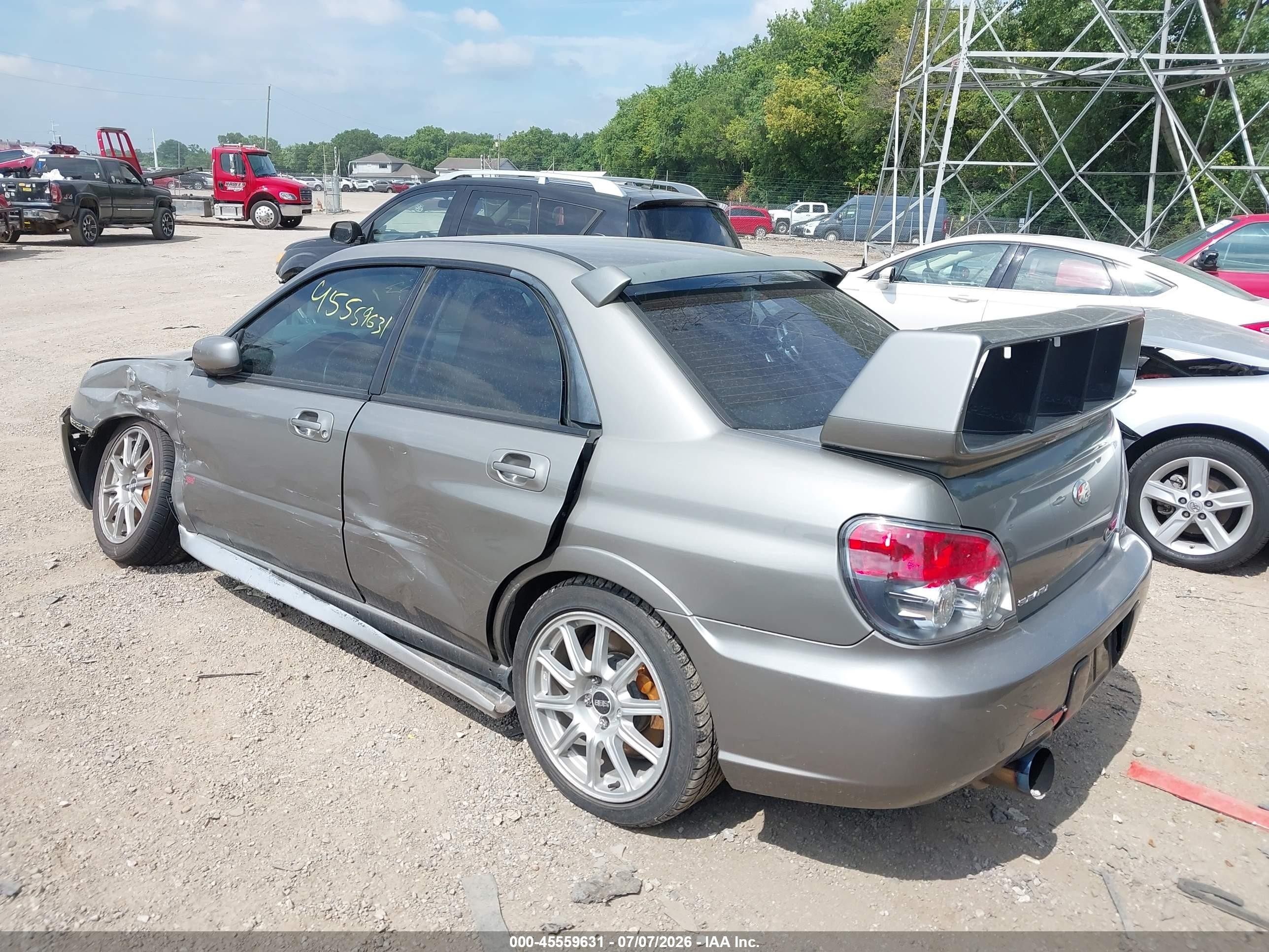 2006 Subaru Impreza Wrx Sti   Silver vin: JF1GD70626L506278