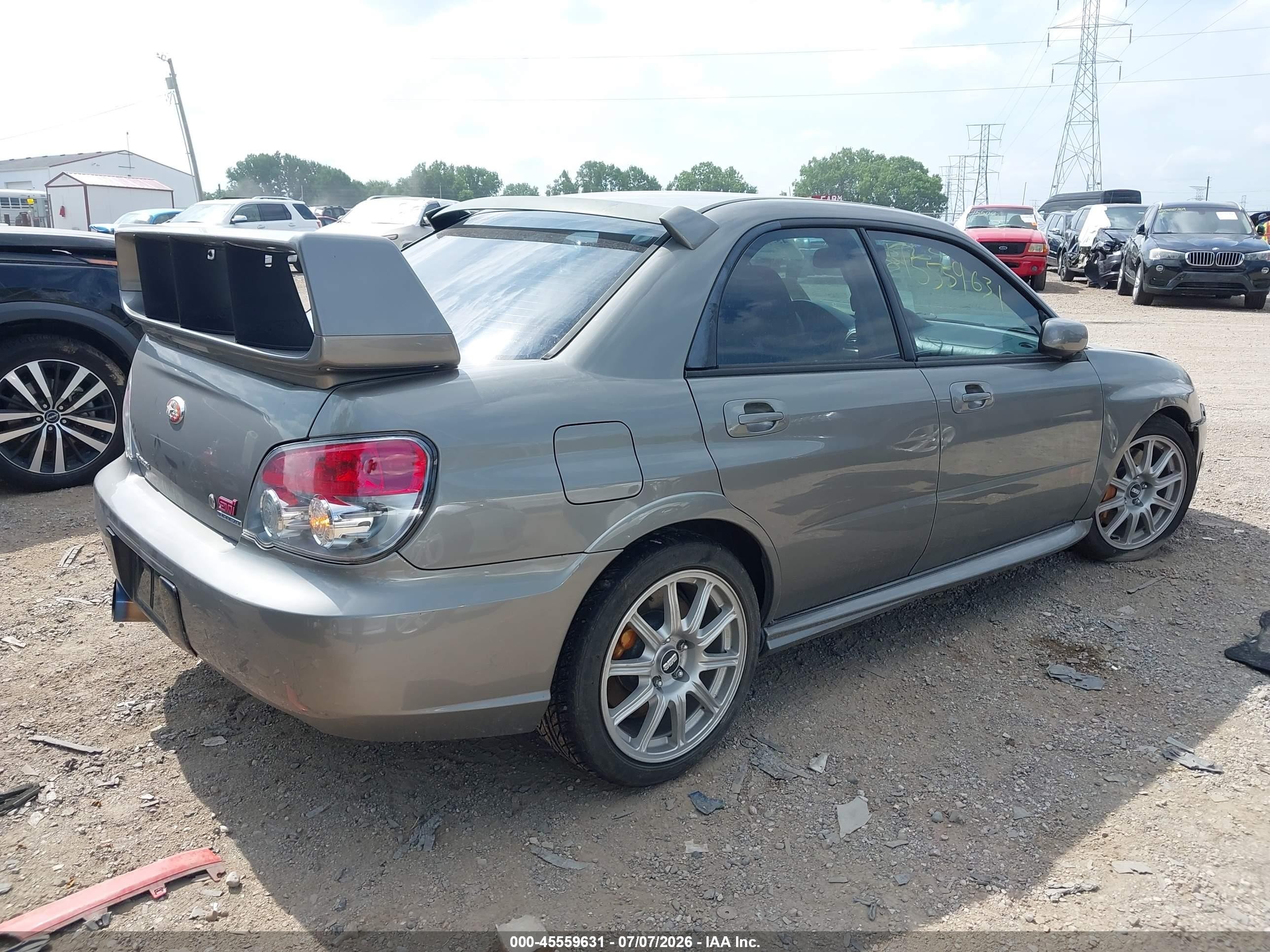 2006 Subaru Impreza Wrx Sti   Silver vin: JF1GD70626L506278