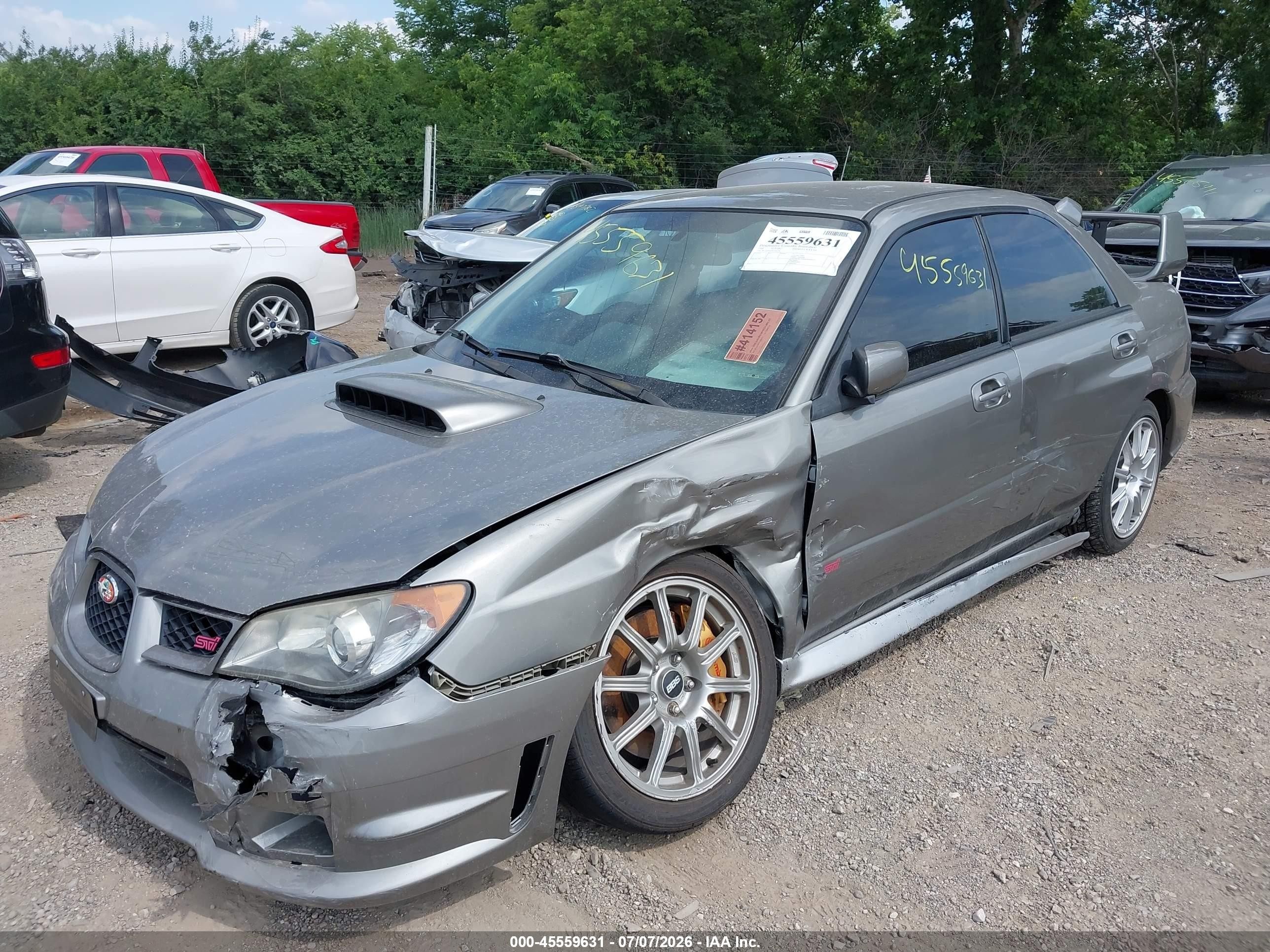 2006 Subaru Impreza Wrx Sti   Silver vin: JF1GD70626L506278