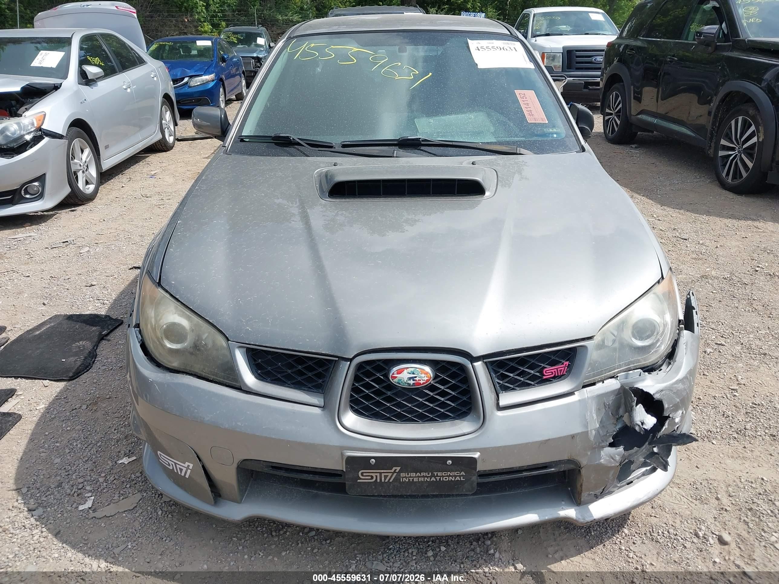 2006 Subaru Impreza Wrx Sti   Silver vin: JF1GD70626L506278