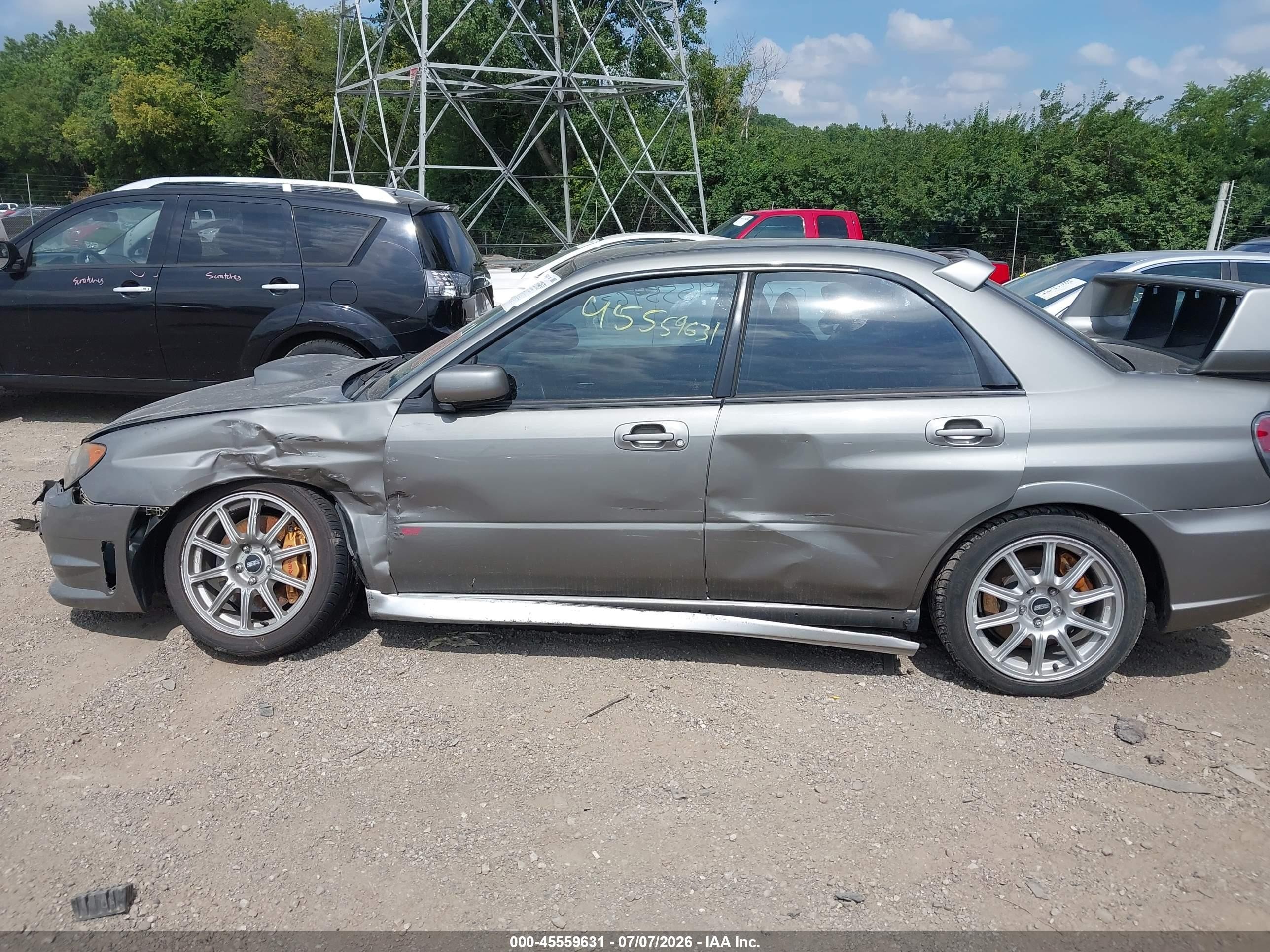 2006 Subaru Impreza Wrx Sti   Silver vin: JF1GD70626L506278
