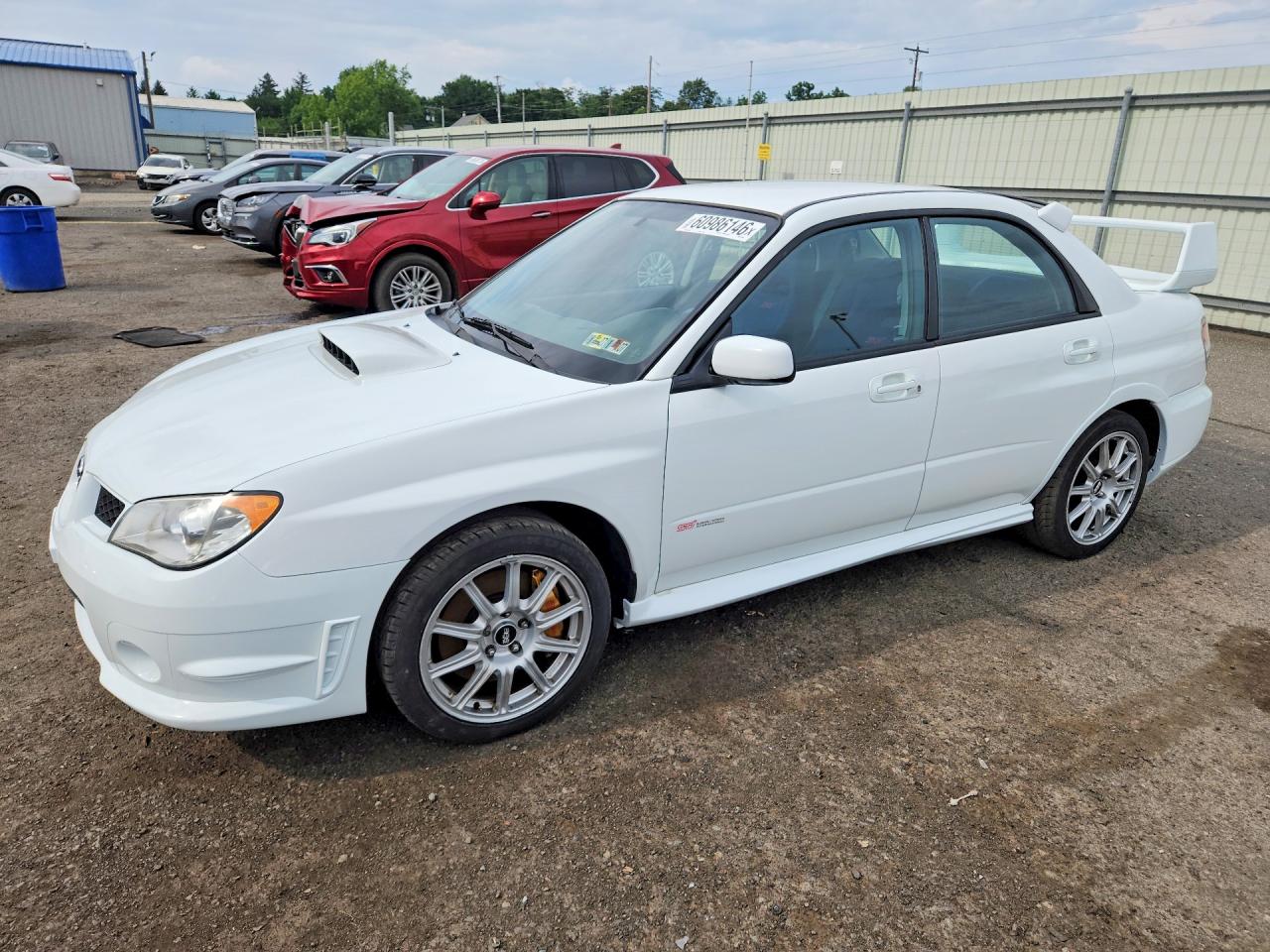 2006 Subaru Impreza Wrx Sti White vin: JF1GD70666L510480
