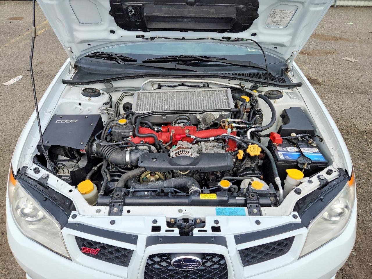 2006 Subaru Impreza Wrx Sti White vin: JF1GD70666L510480