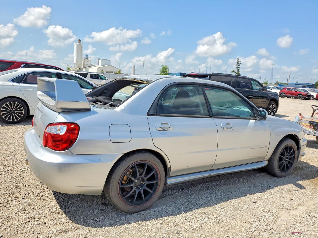 2004 Subaru Impreza Wrx Sti Silver vin: JF1GD70684L516682