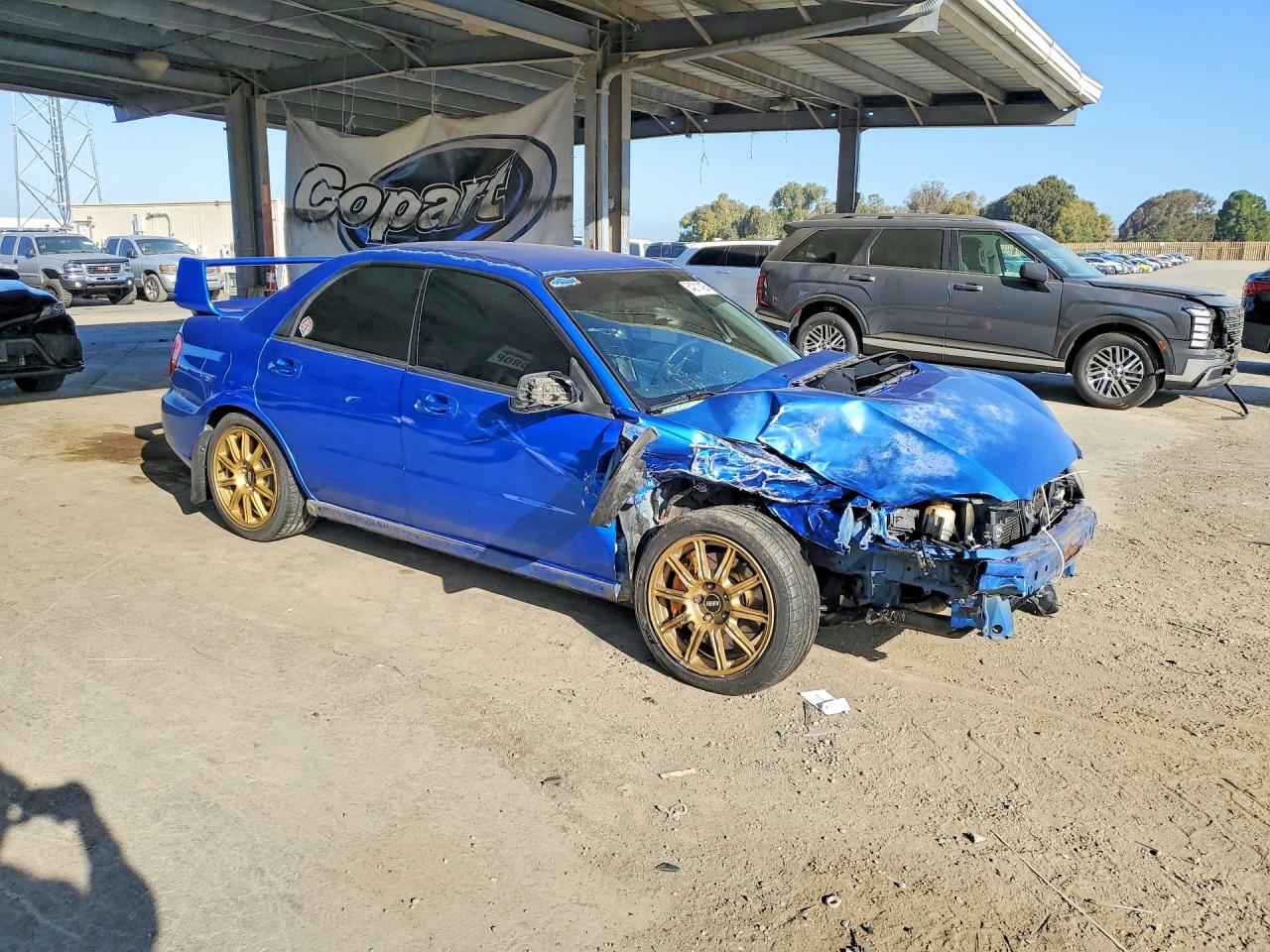 2005 Subaru Impreza Wrx Sti Blue vin: JF1GD706X5L513073