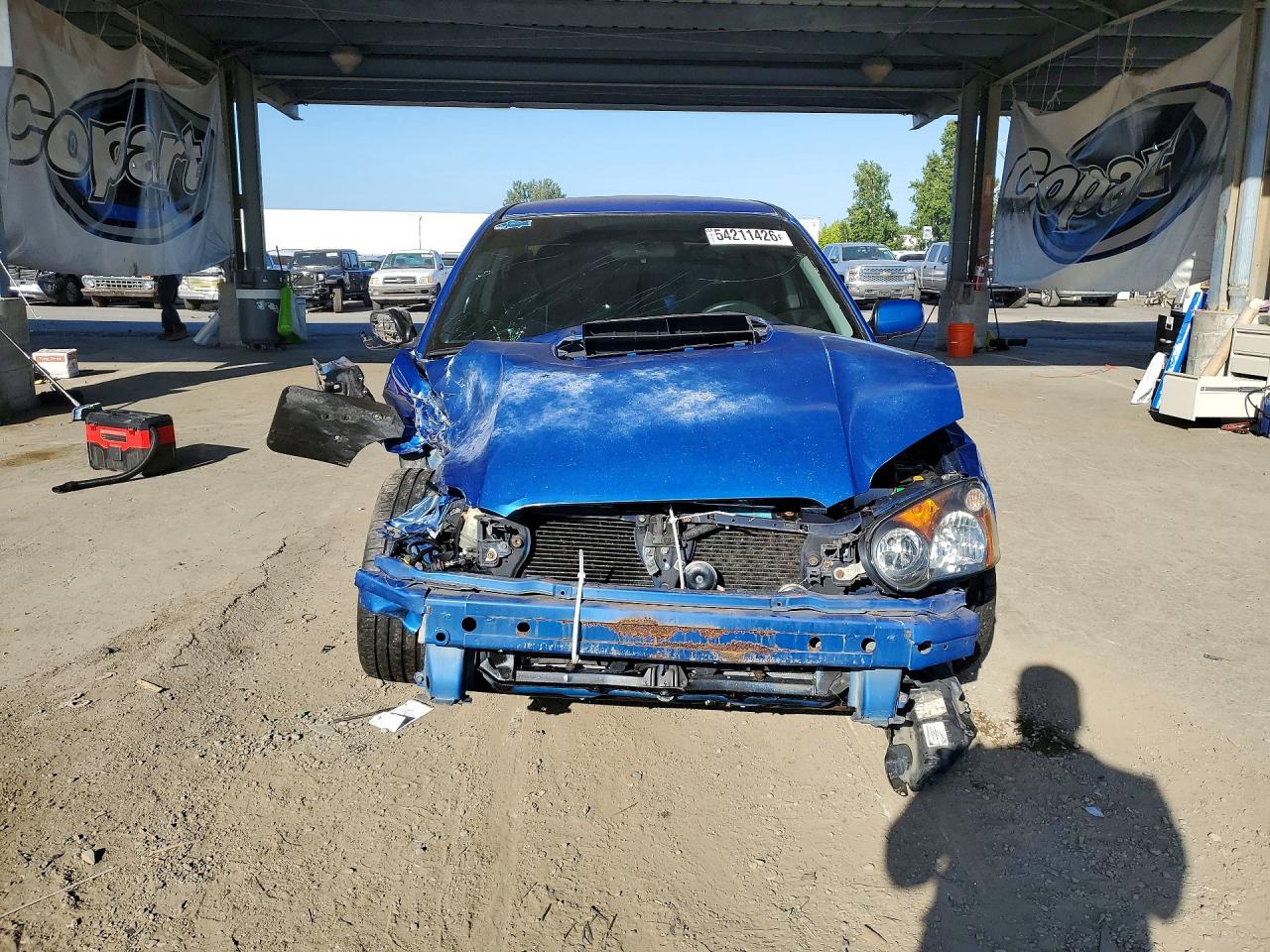 2005 Subaru Impreza Wrx Sti Blue vin: JF1GD706X5L513073
