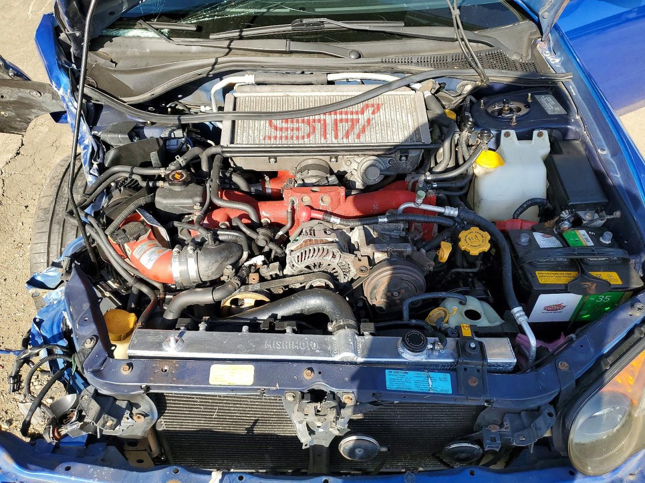 2005 Subaru Impreza Wrx Sti Blue vin: JF1GD706X5L513073