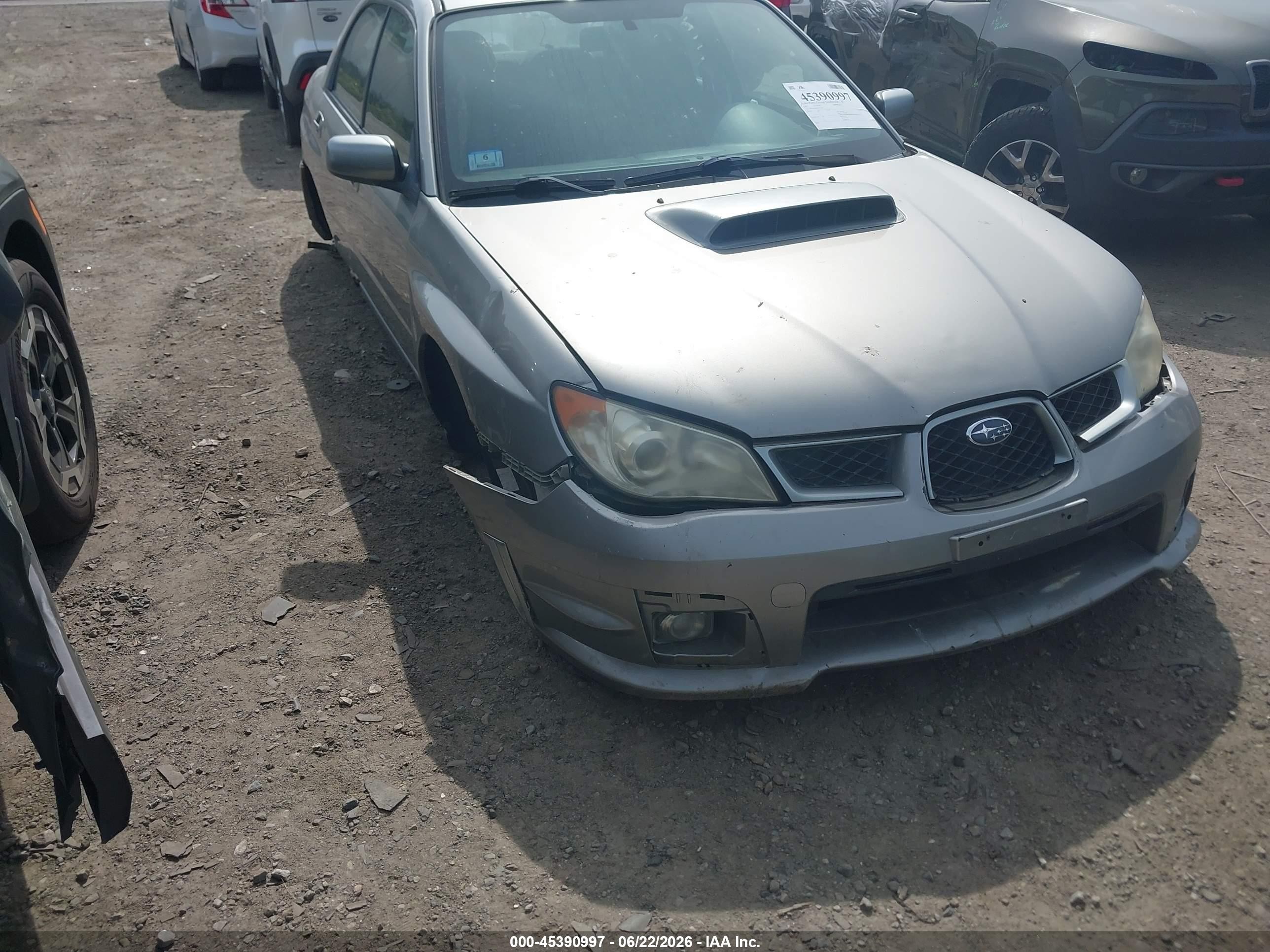 2007 Subaru Impreza Wrx Limited Silver vin: JF1GD74607G512956