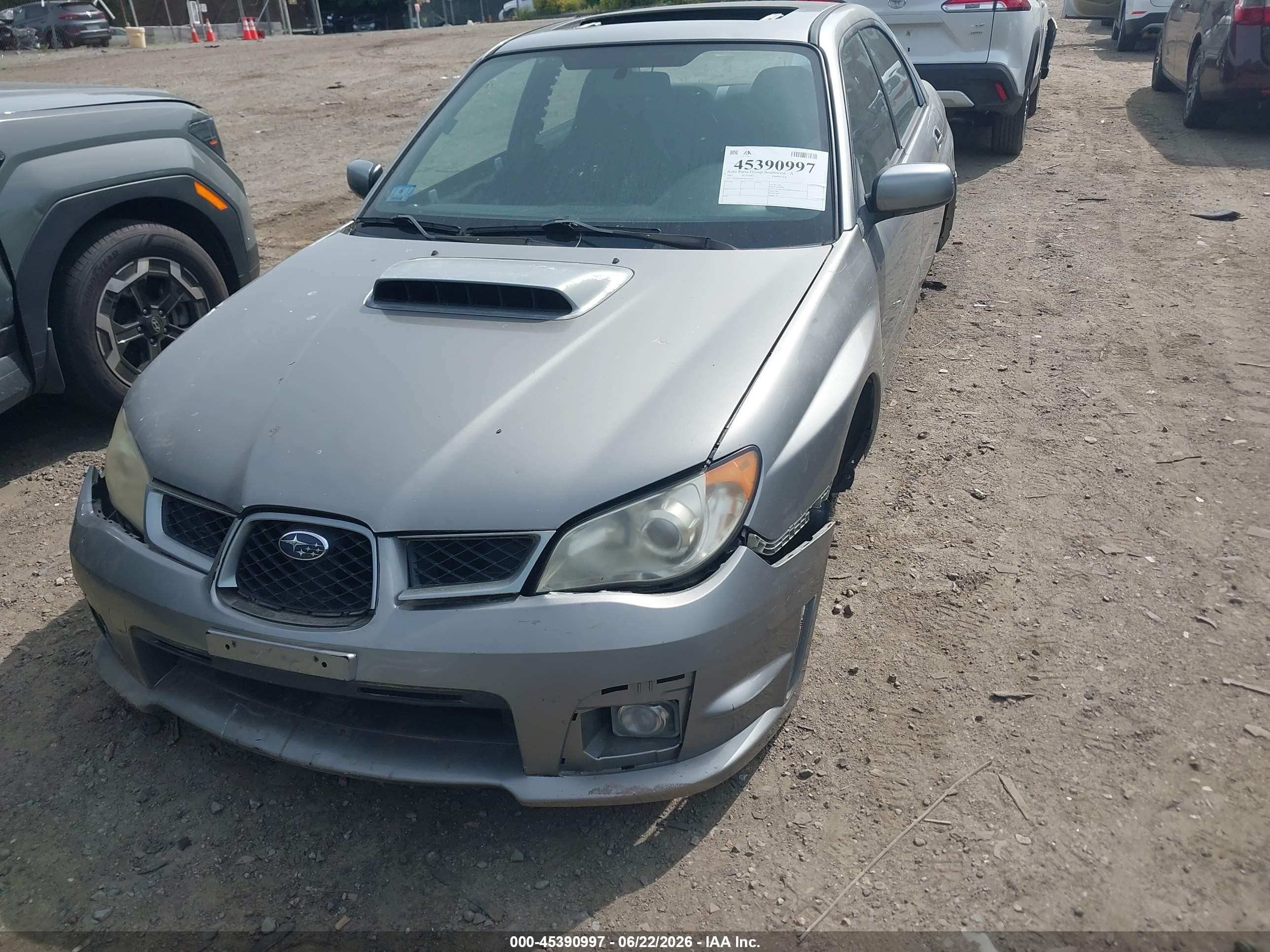 2007 Subaru Impreza Wrx Limited Silver vin: JF1GD74607G512956