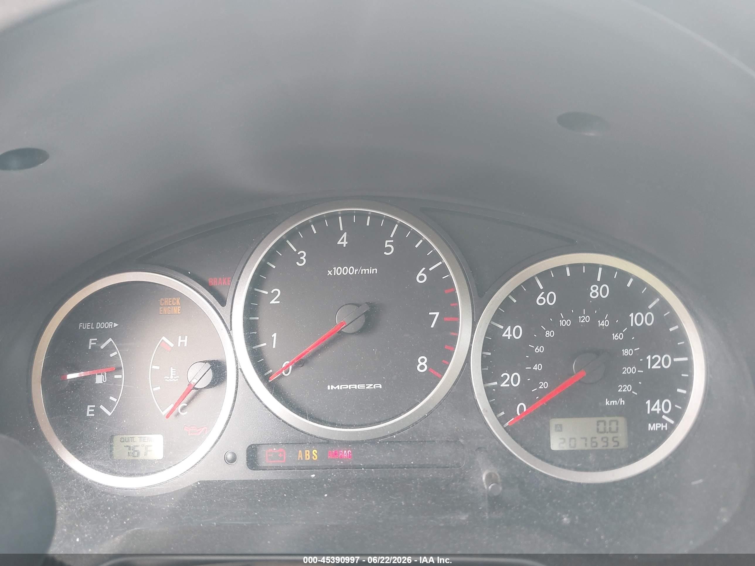 2007 Subaru Impreza Wrx Limited Silver vin: JF1GD74607G512956