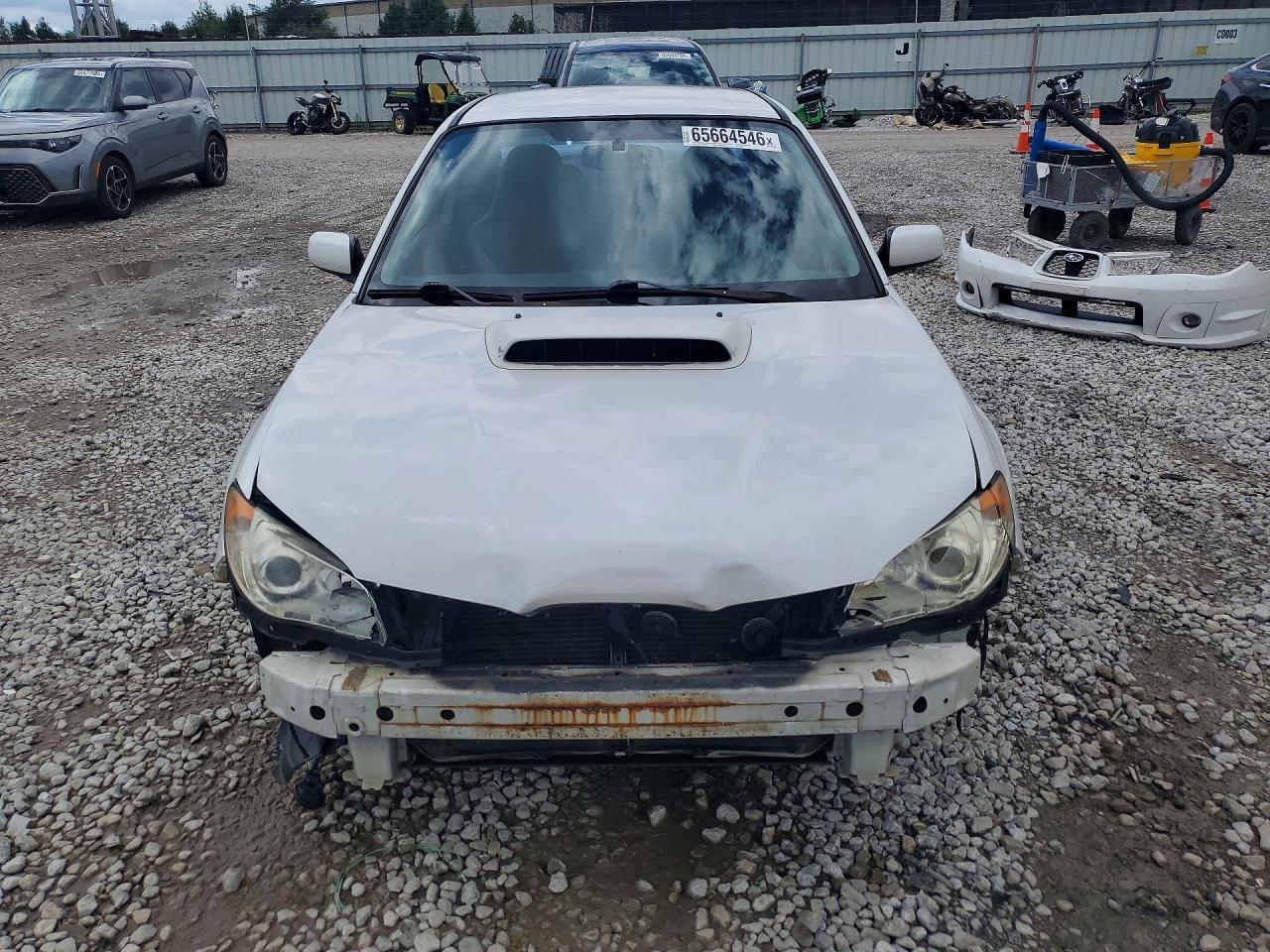 2007 Subaru Impreza Wrx White vin: JF1GD74607G519731