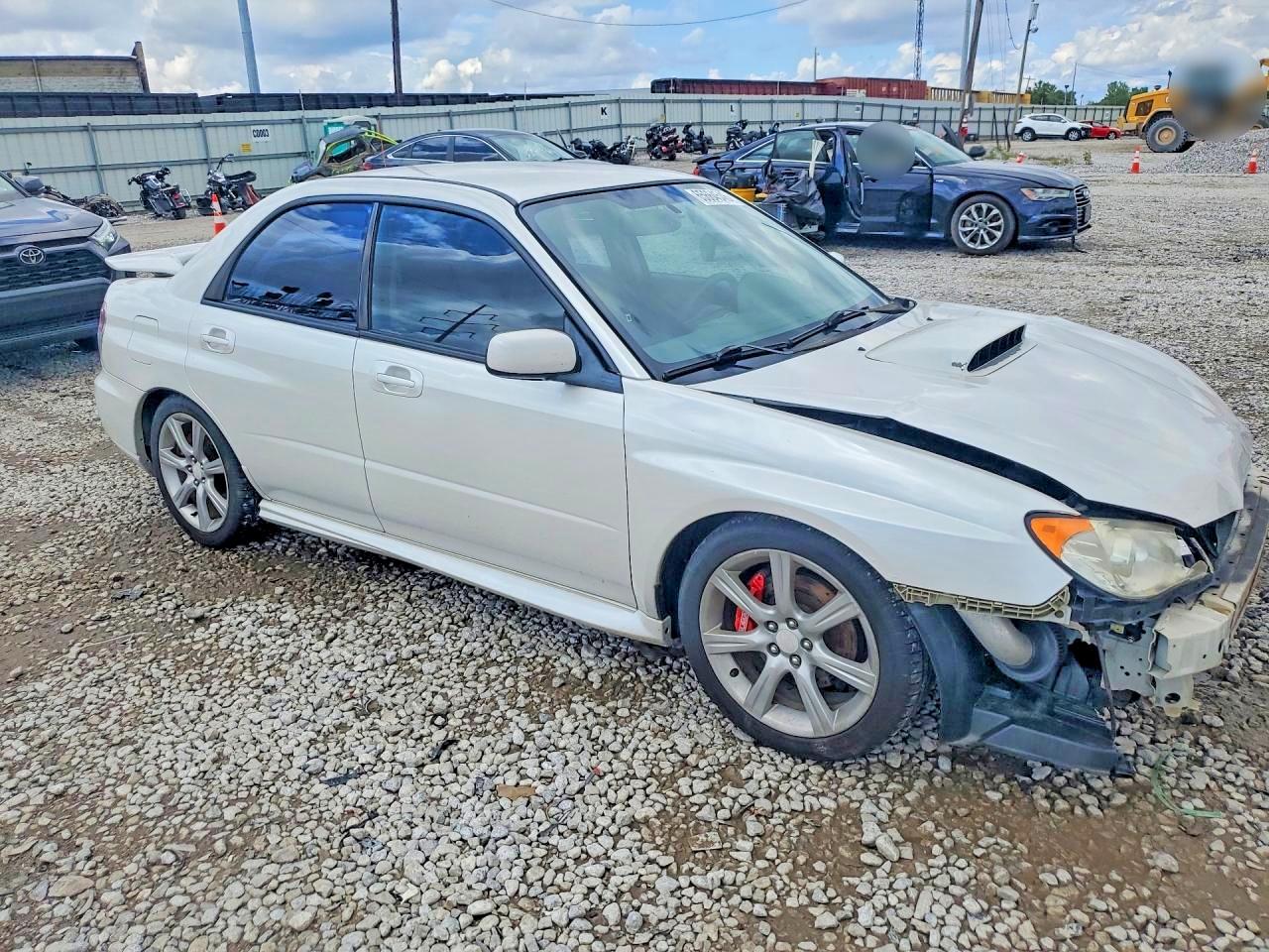 2007 Subaru Impreza Wrx White vin: JF1GD74607G519731