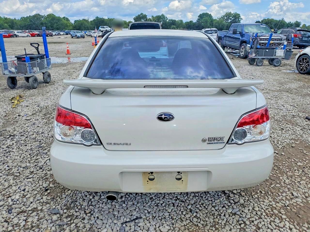 2007 Subaru Impreza Wrx White vin: JF1GD74607G519731
