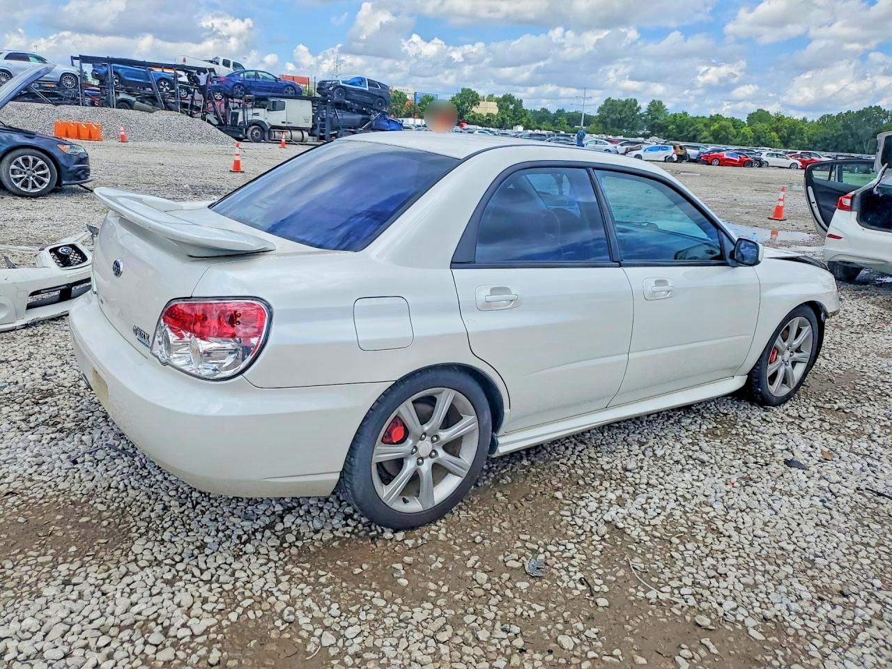 2007 Subaru Impreza Wrx White vin: JF1GD74607G519731
