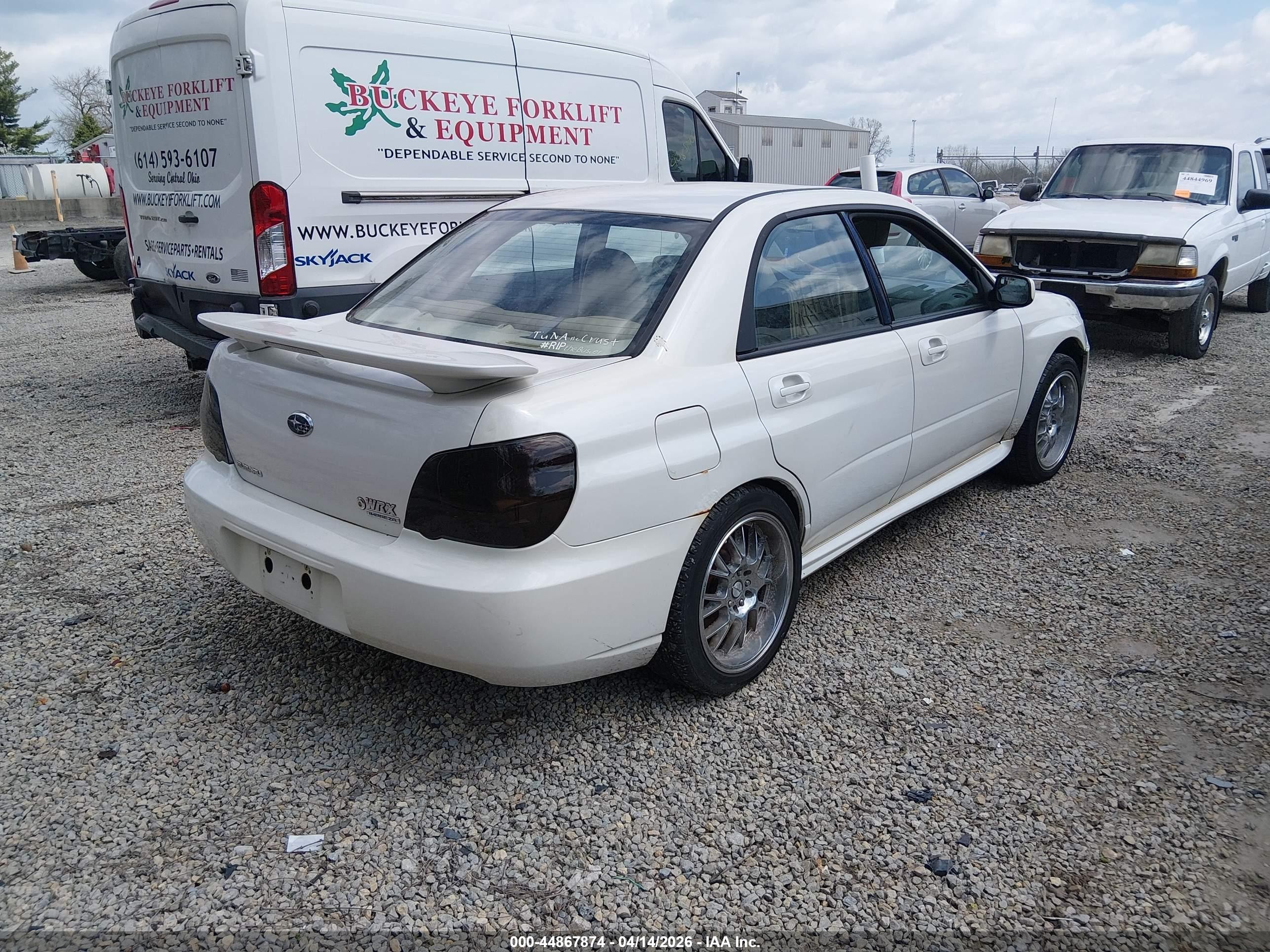 2007 Subaru Impreza Wrx Limited White vin: JF1GD74607H503779