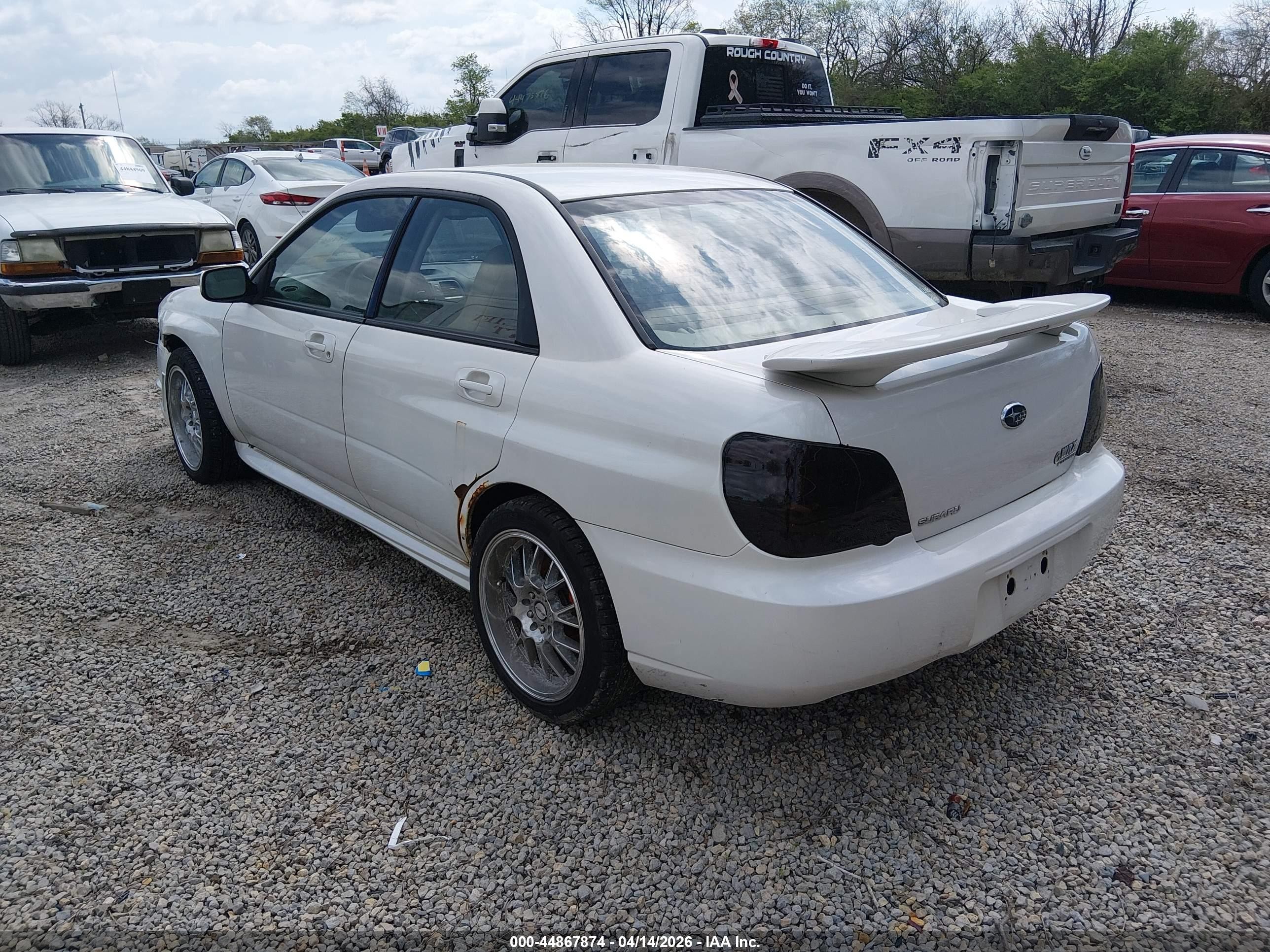 2007 Subaru Impreza Wrx Limited White vin: JF1GD74607H503779