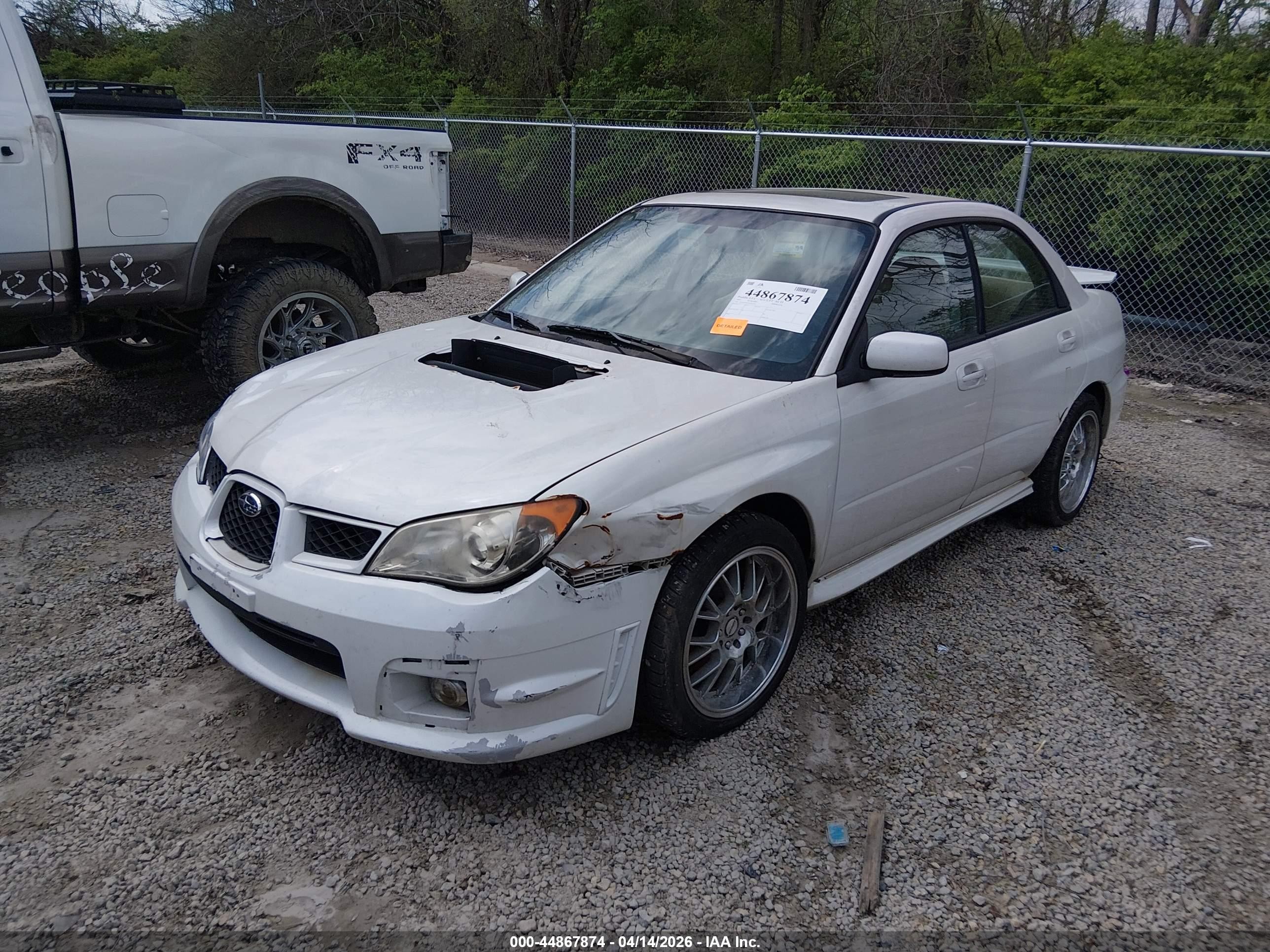 2007 Subaru Impreza Wrx Limited White vin: JF1GD74607H503779