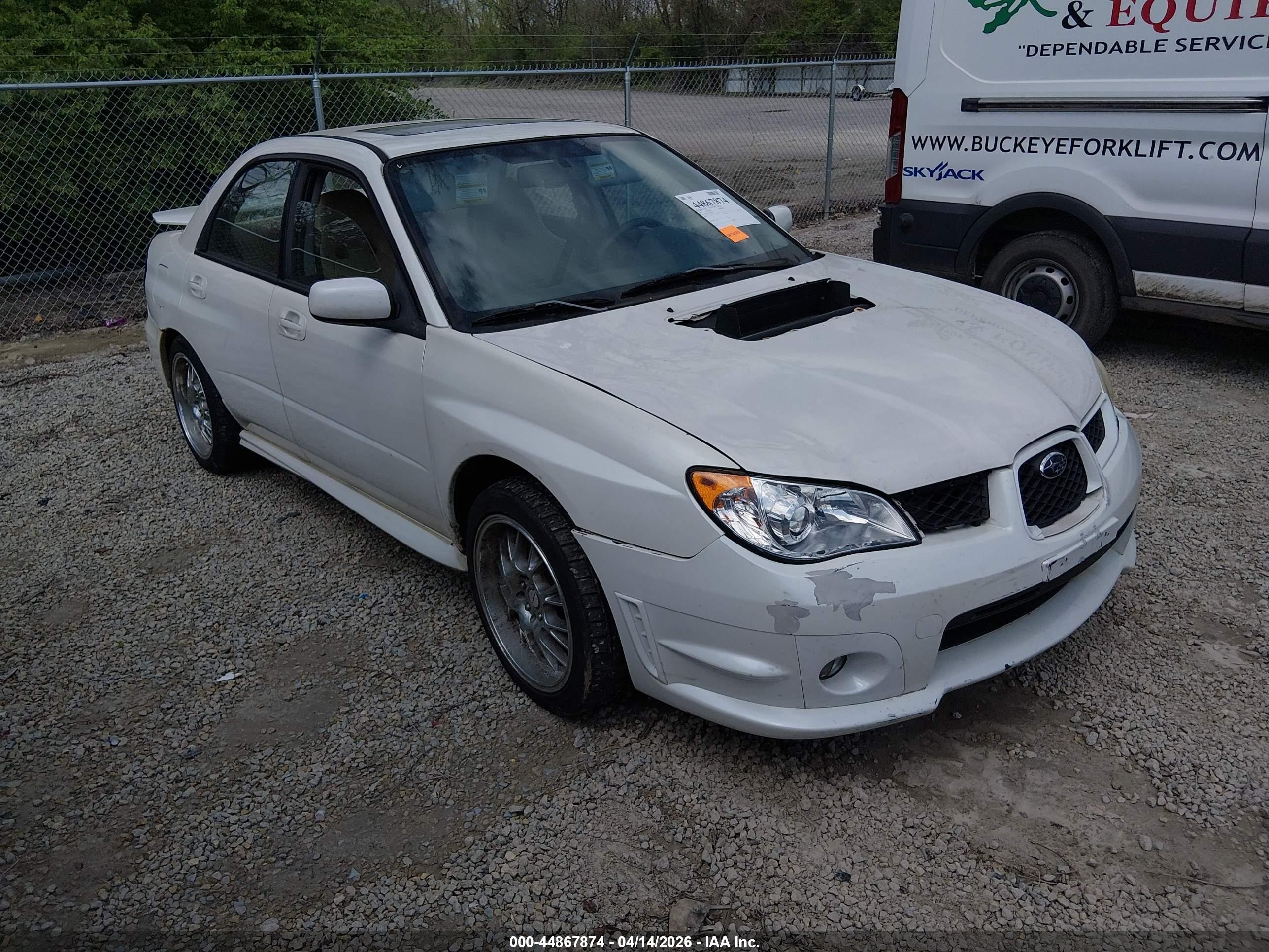 2007 Subaru Impreza Wrx Limited White vin: JF1GD74607H503779