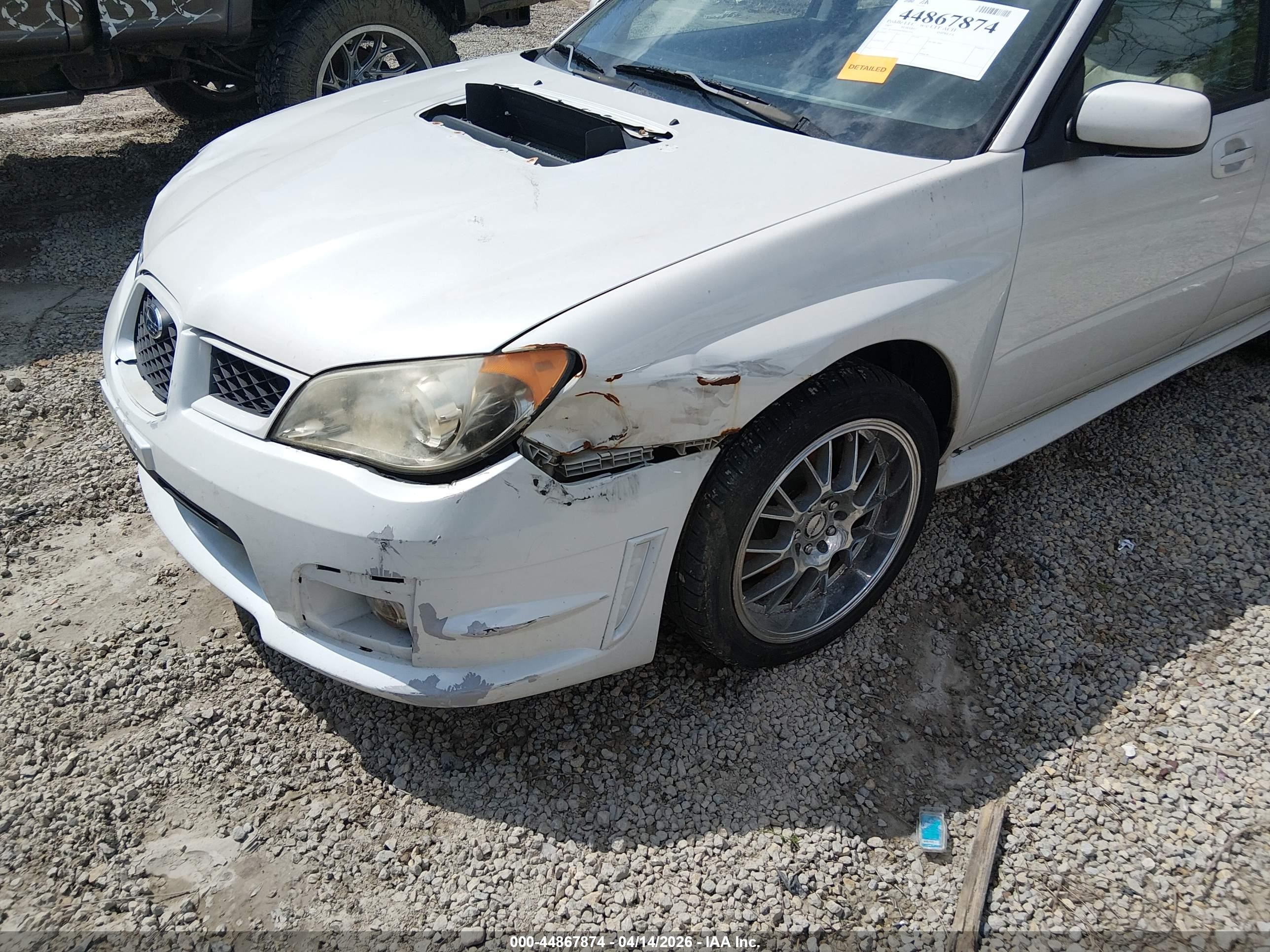 2007 Subaru Impreza Wrx Limited White vin: JF1GD74607H503779