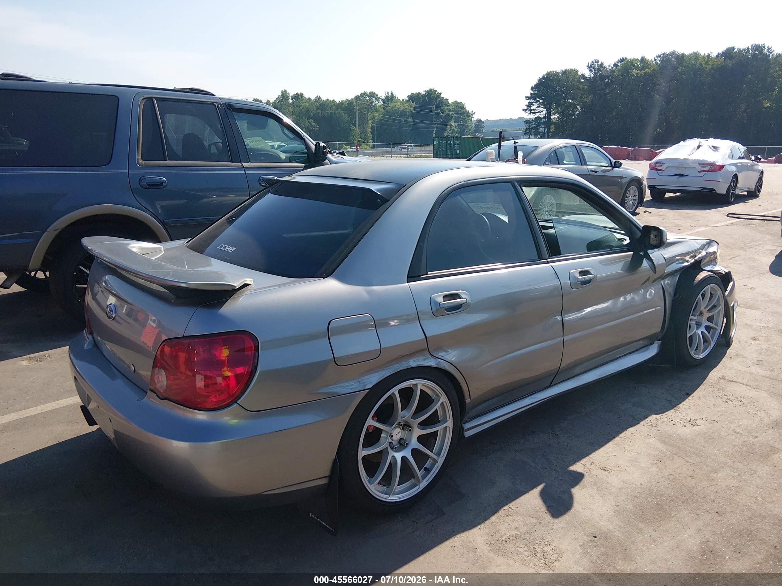 2007 Subaru Impreza Wrx Limited Silver vin: JF1GD74667G511228