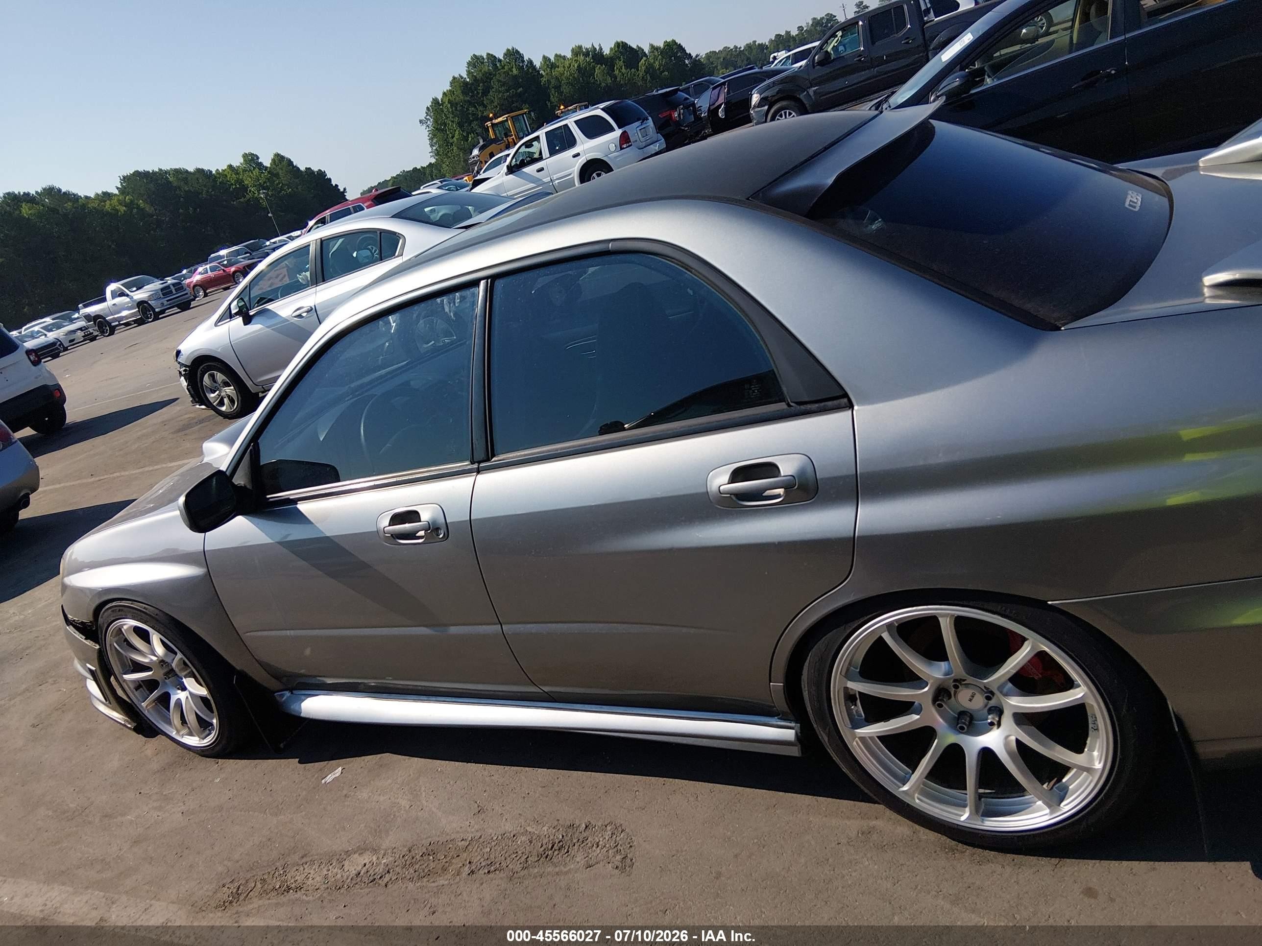 2007 Subaru Impreza Wrx Limited Silver vin: JF1GD74667G511228