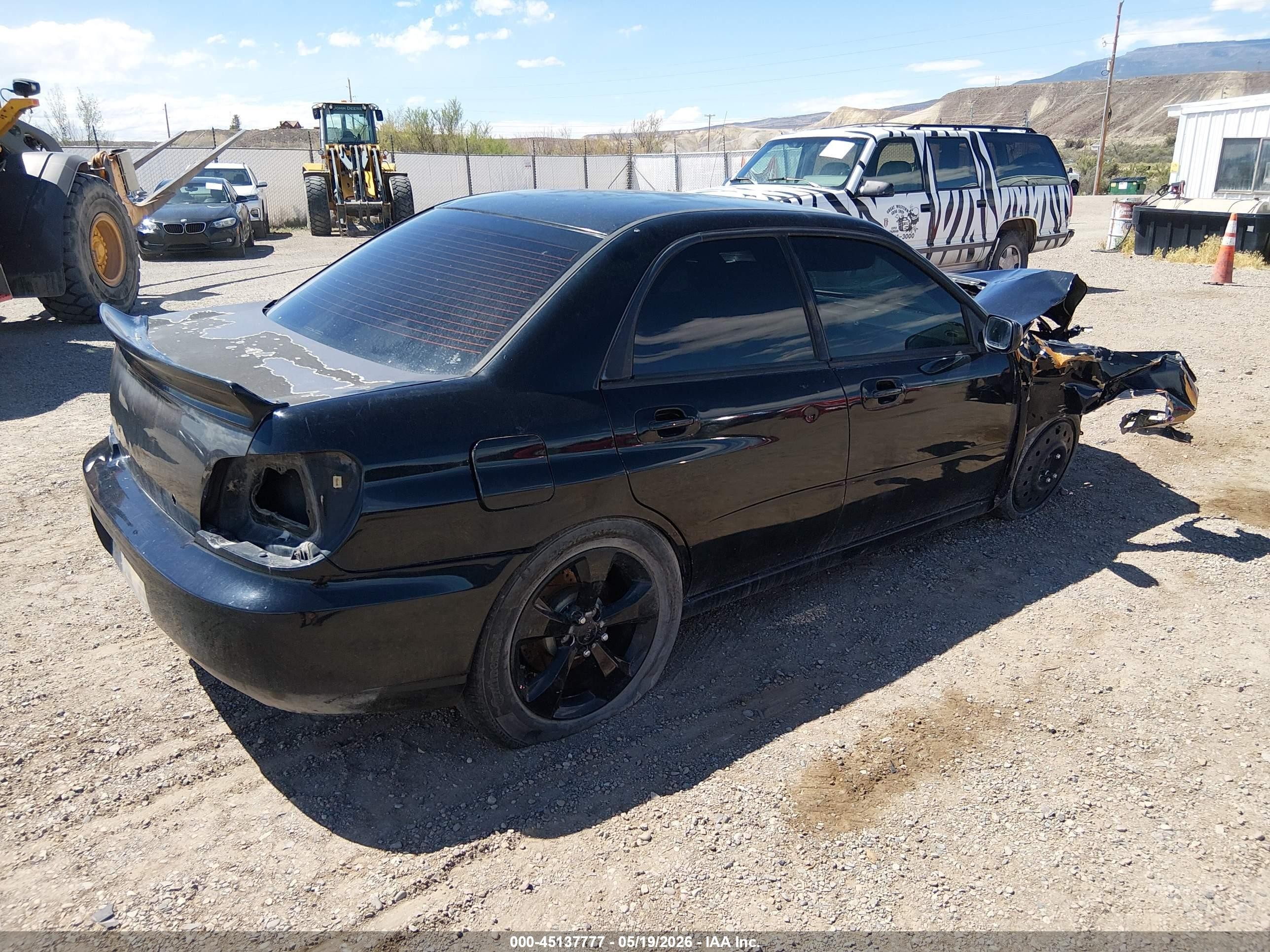 2007 Subaru Impreza Wrx Tr Black vin: JF1GD756X7G510954