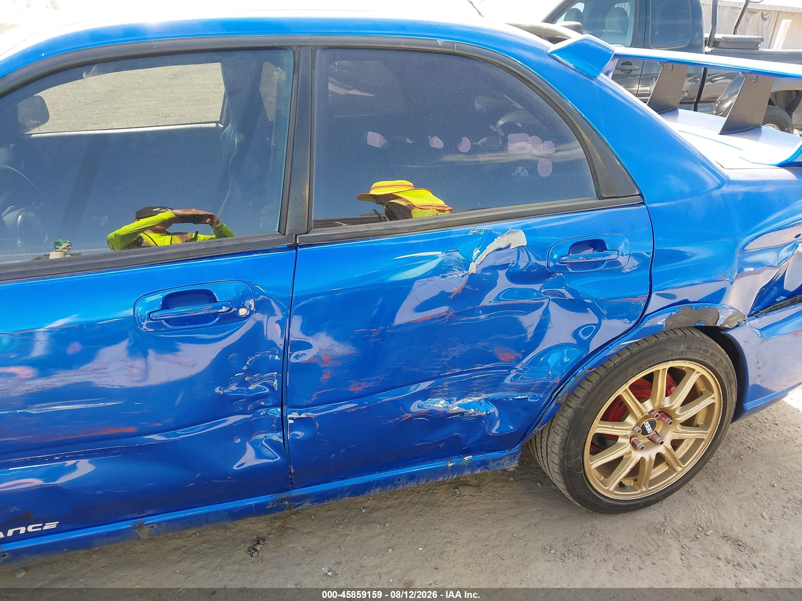 2007 Subaru Impreza Wrx Tr Blue vin: JF1GD756X7G513398