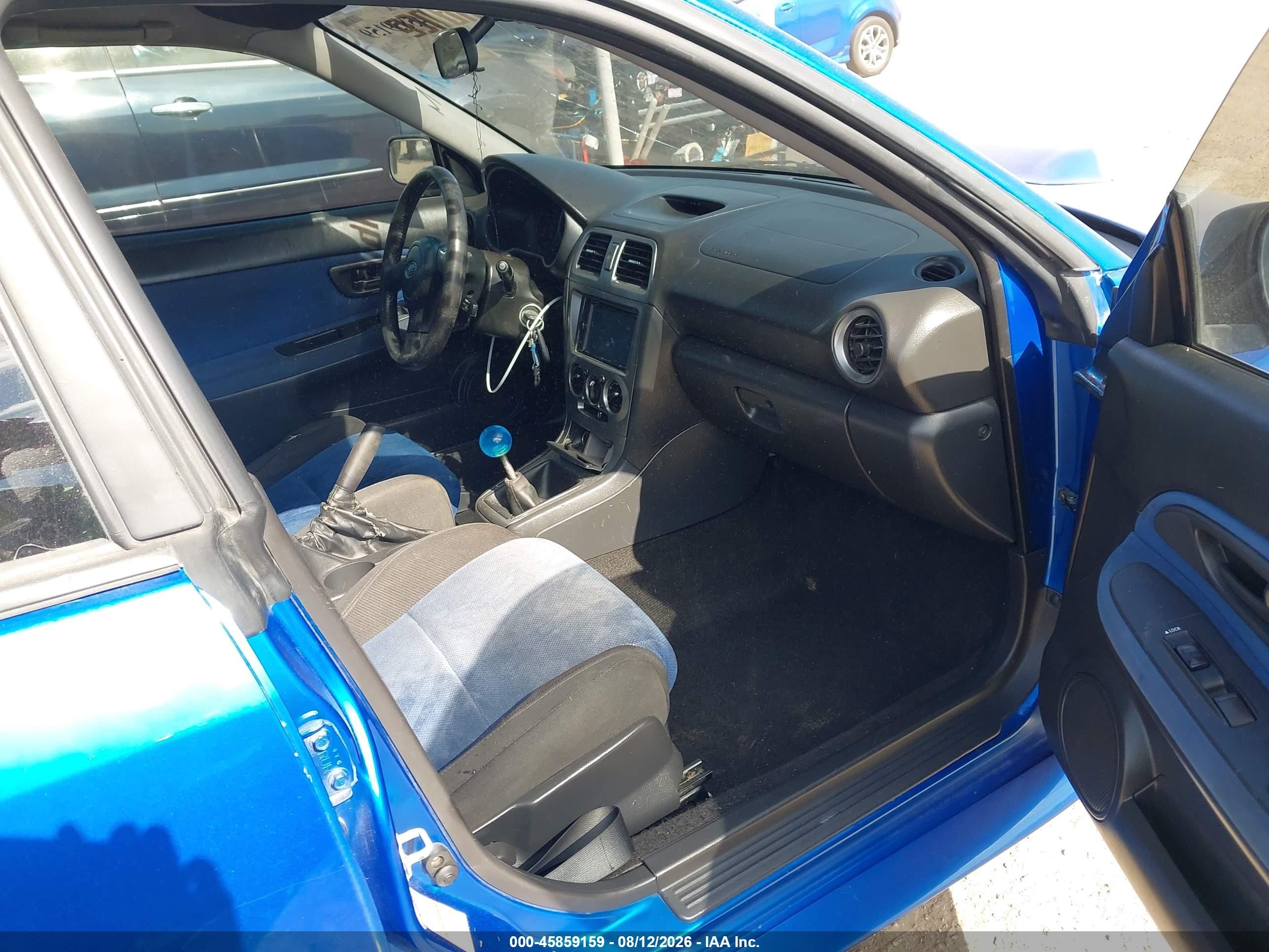 2007 Subaru Impreza Wrx Tr Blue vin: JF1GD756X7G513398