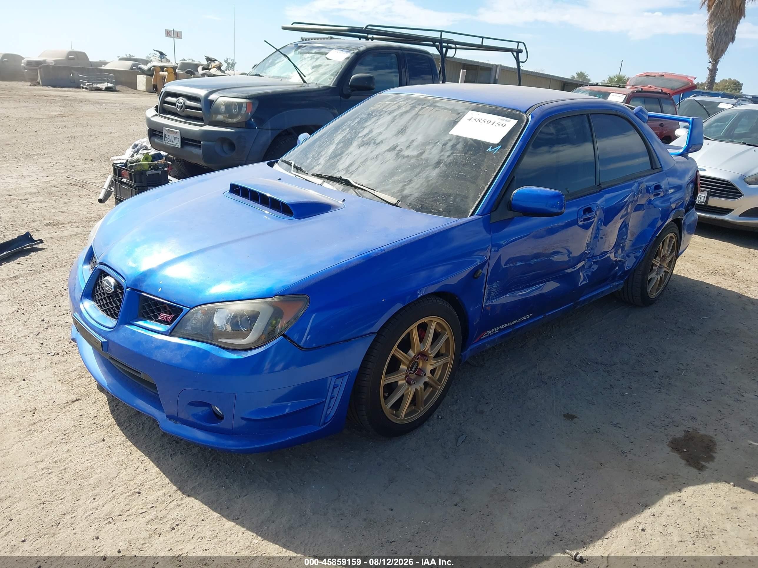 2007 Subaru Impreza Wrx Tr Blue vin: JF1GD756X7G513398