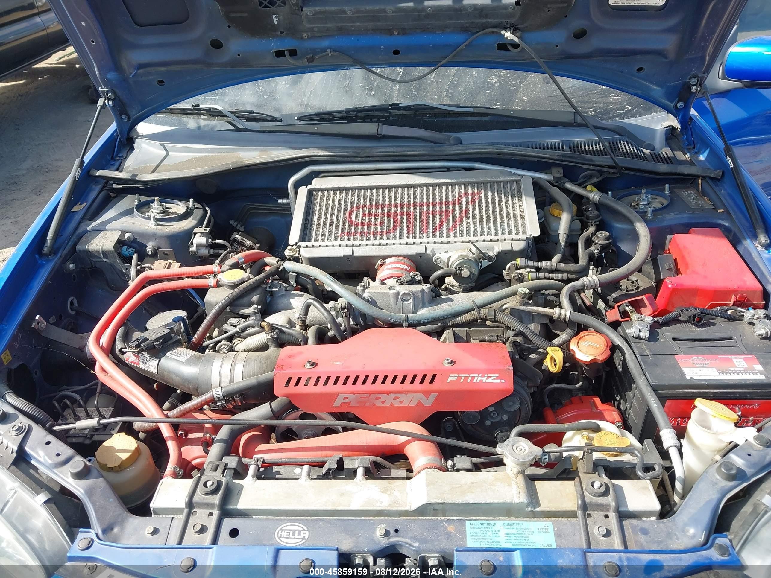 2007 Subaru Impreza Wrx Tr Blue vin: JF1GD756X7G513398