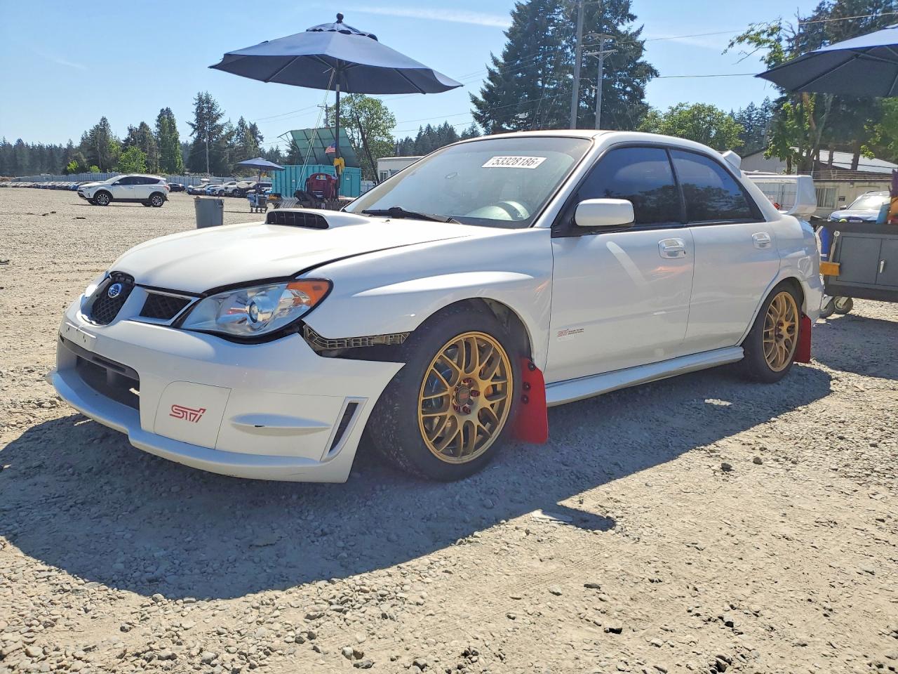 2007 Subaru Impreza Wrx Sti White vin: JF1GD76677L523974