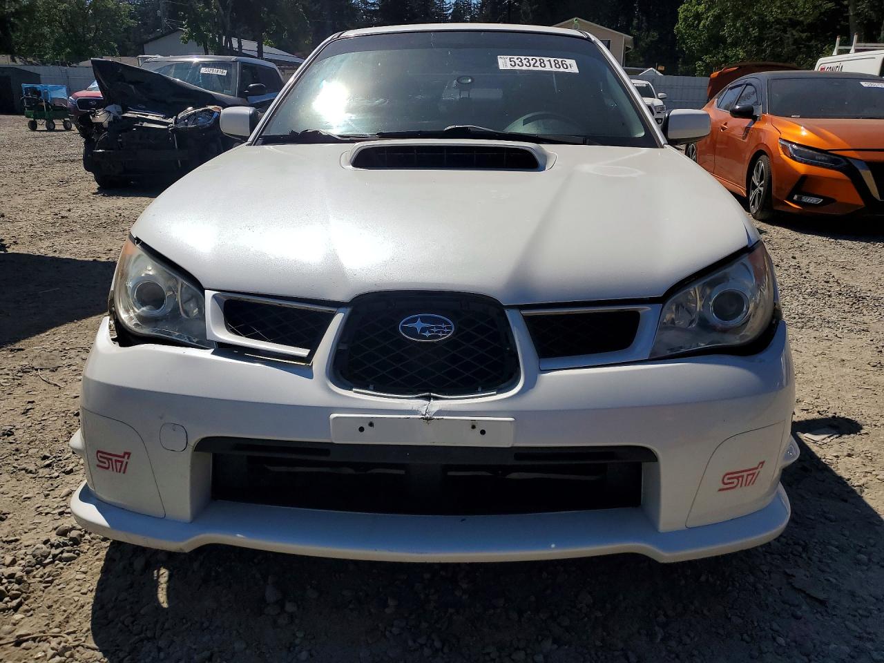 2007 Subaru Impreza Wrx Sti White vin: JF1GD76677L523974