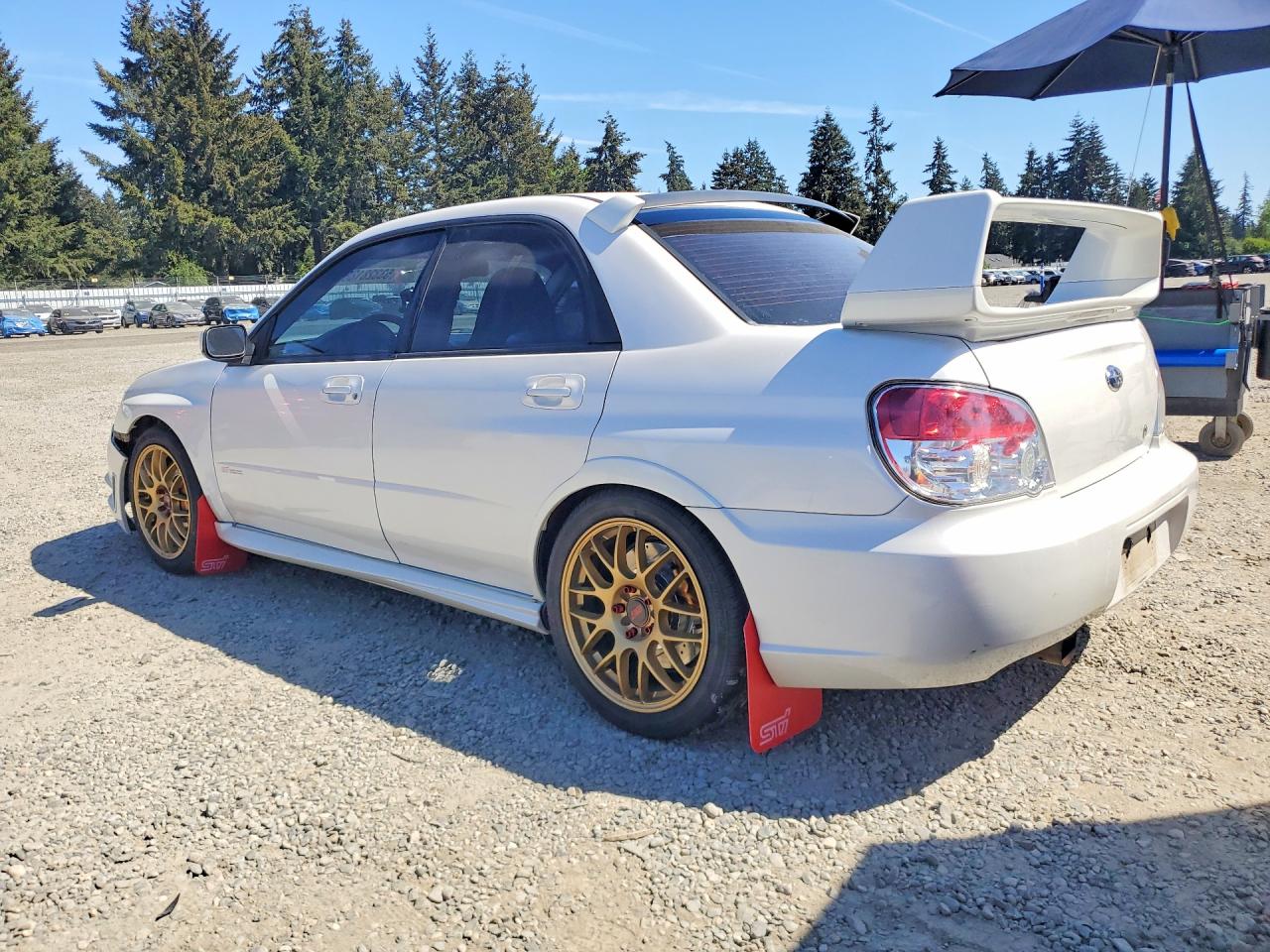 2007 Subaru Impreza Wrx Sti White vin: JF1GD76677L523974