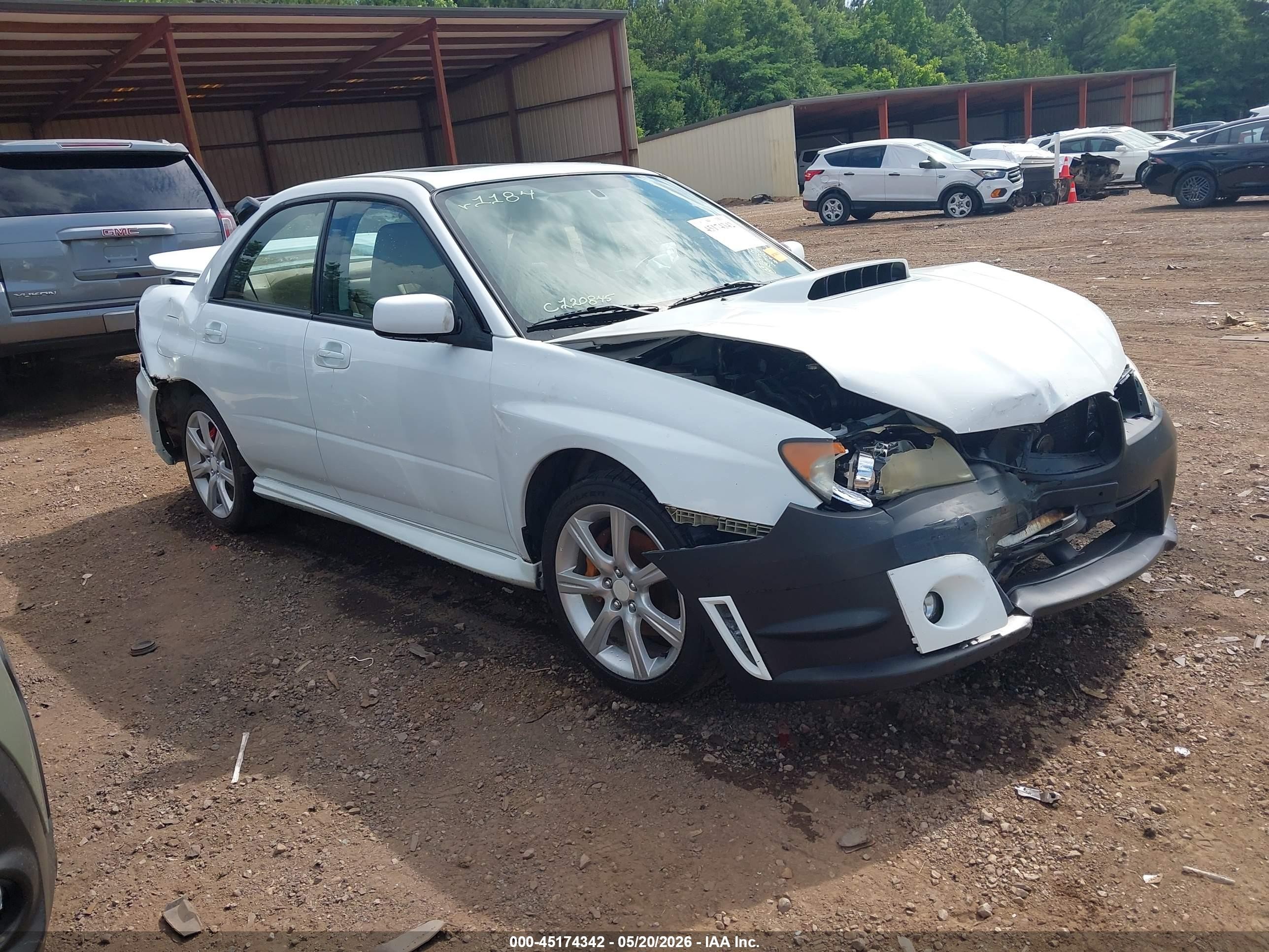 2006 Subaru Impreza Wrx/wrx Limited/wrx Tr White vin: JF1GD79626G511184