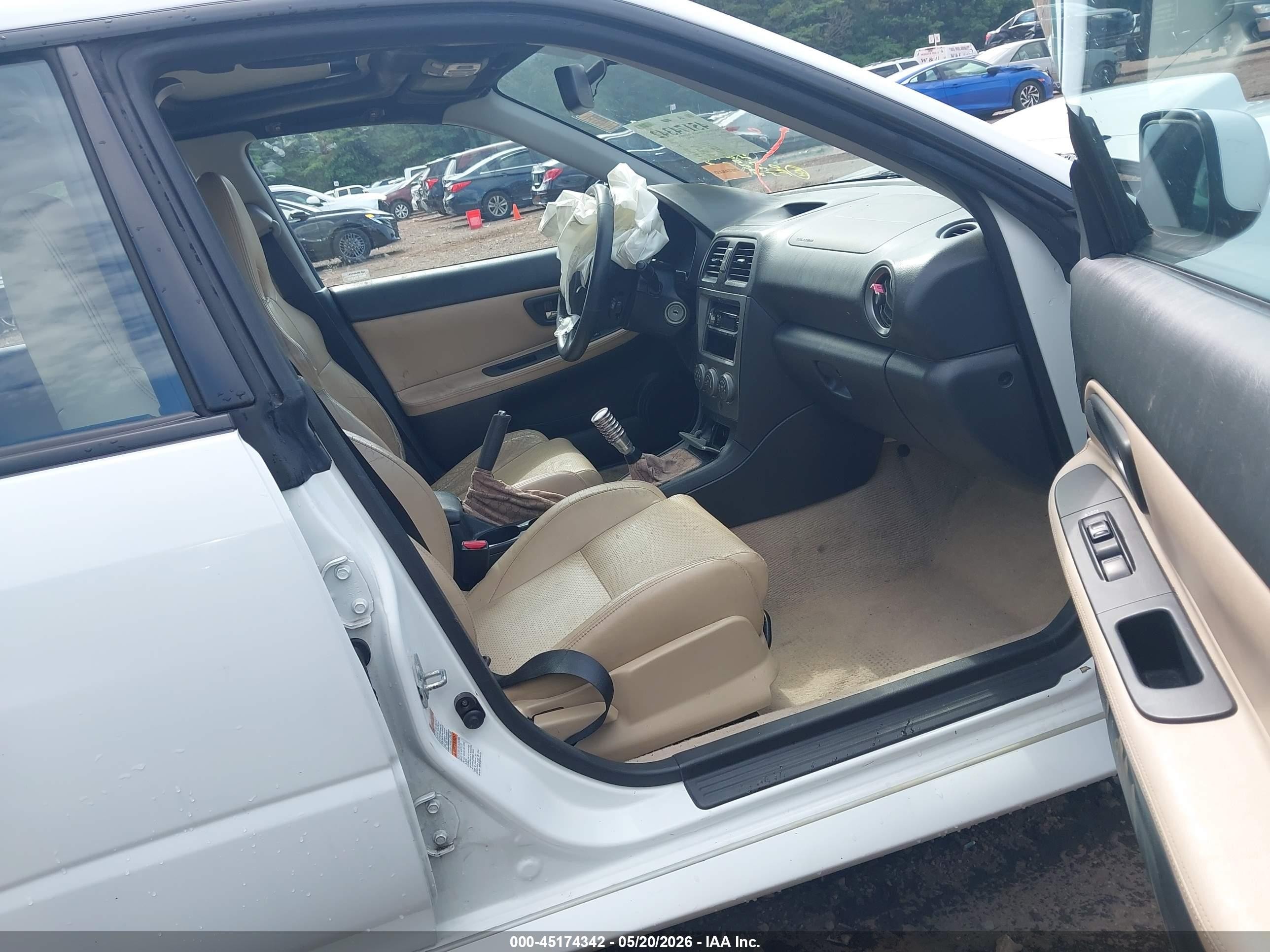 2006 Subaru Impreza Wrx/wrx Limited/wrx Tr Белый vin: JF1GD79626G511184