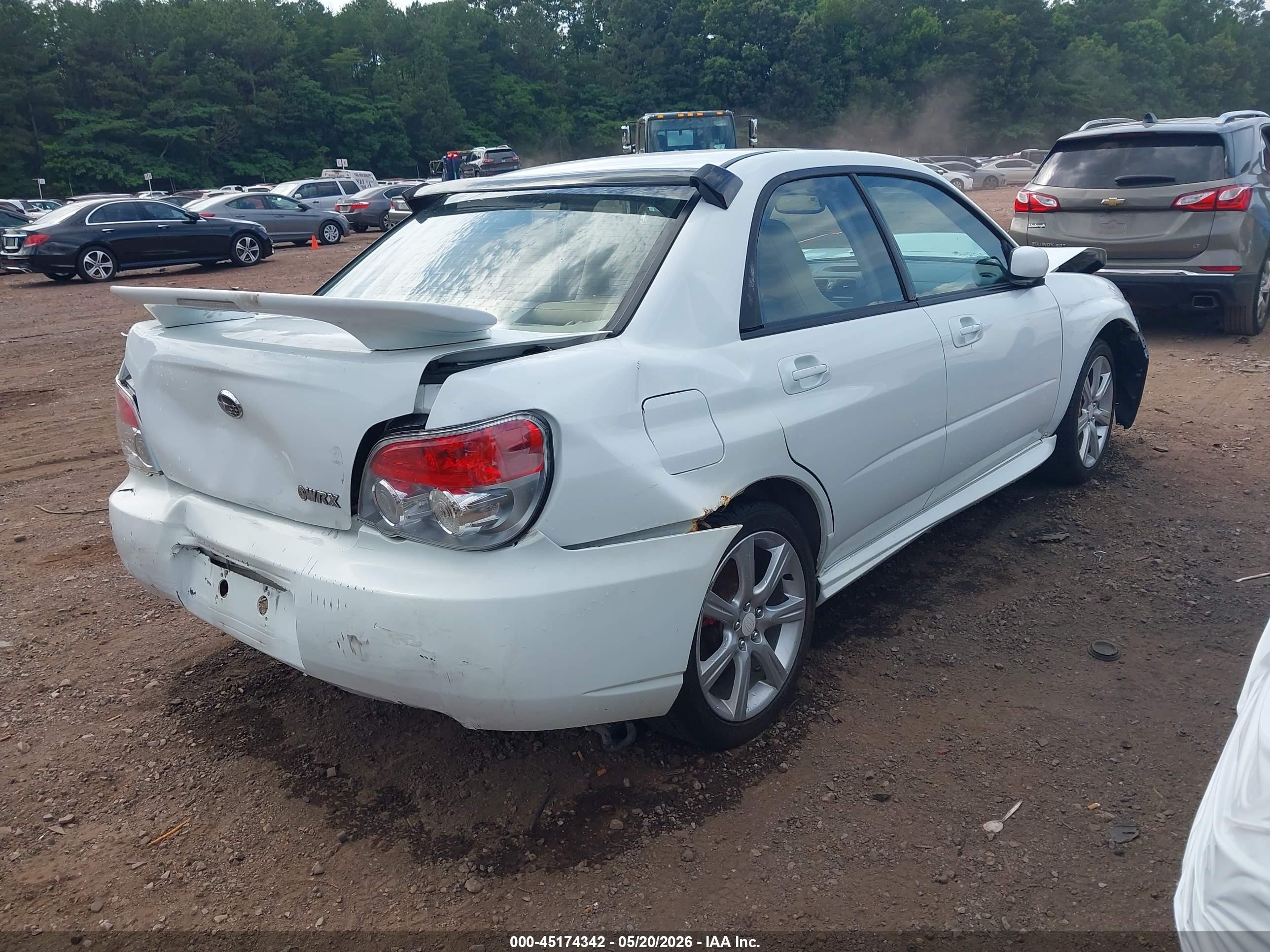 2006 Subaru Impreza Wrx/wrx Limited/wrx Tr Белый vin: JF1GD79626G511184